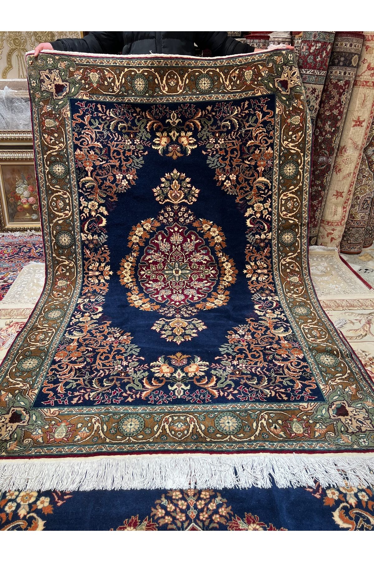 RD RAMAZAN DAĞ EL HALI SANATI El Dokuma Kayseri Hacılar Dokuması Birinci Sınıf Kalite Ebat 220x150