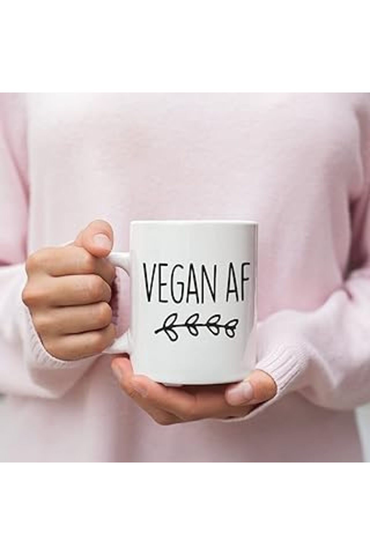 ASİTAN Print Dore Vegan Kupası, Veganlar Için Kupa,İngilizce Hayvan Hakları Koruyucusu Için Kupa Bardak