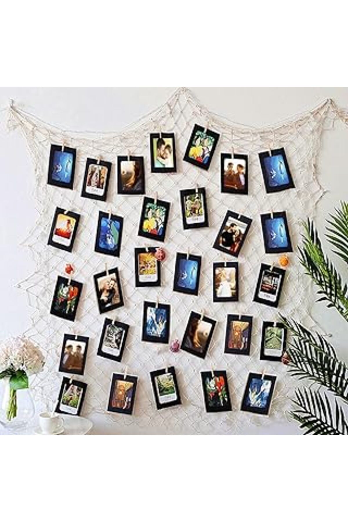 Mu Art Ahşap Siyah Kağıt Çerçeveli Balıkçı Ağı, Fotoğraf Asmak Için, 10 X 15 Cm, Duvar Dekorasyonu, Doğum Günü,