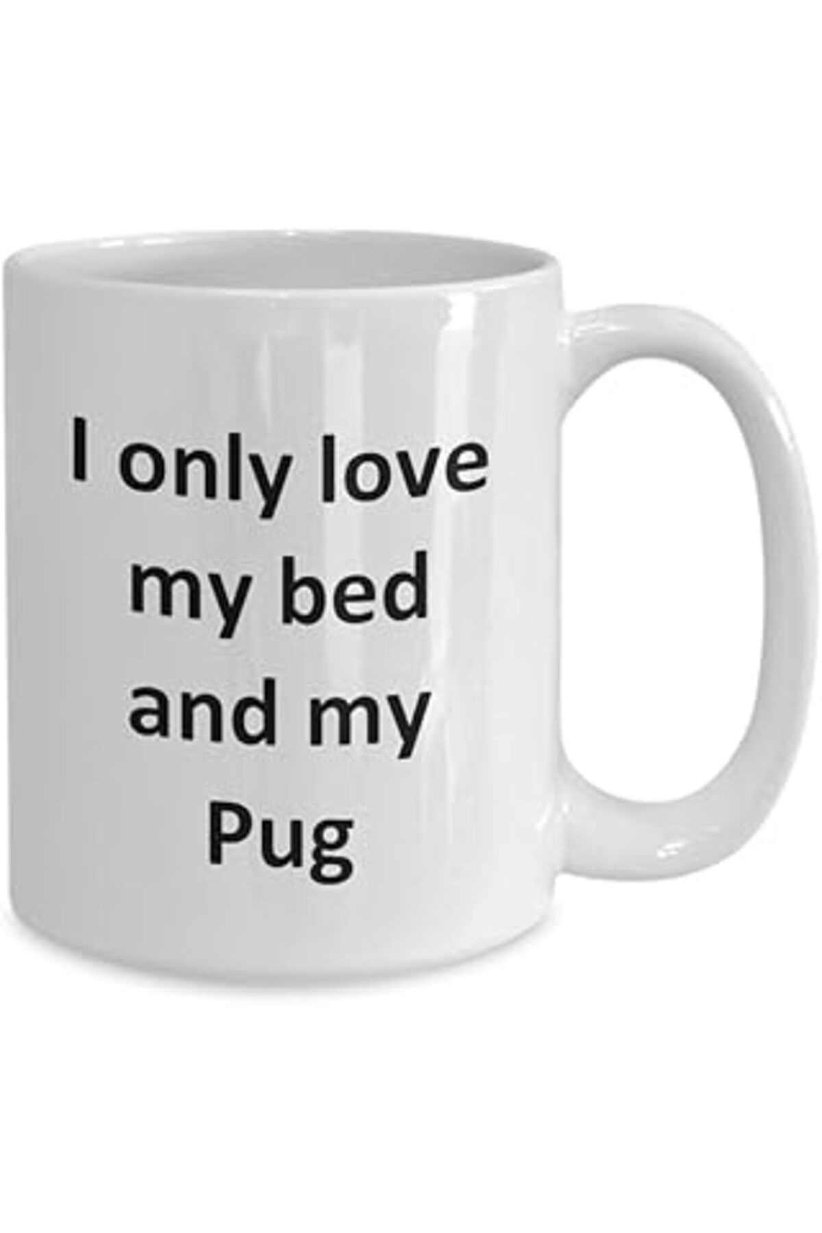 NETWORK ART Print Dore Komik Pug Kupa - Kahve Fincanı Pug Köpek Kahve Fincanı - İngilizce Kahve Kupa Bardak