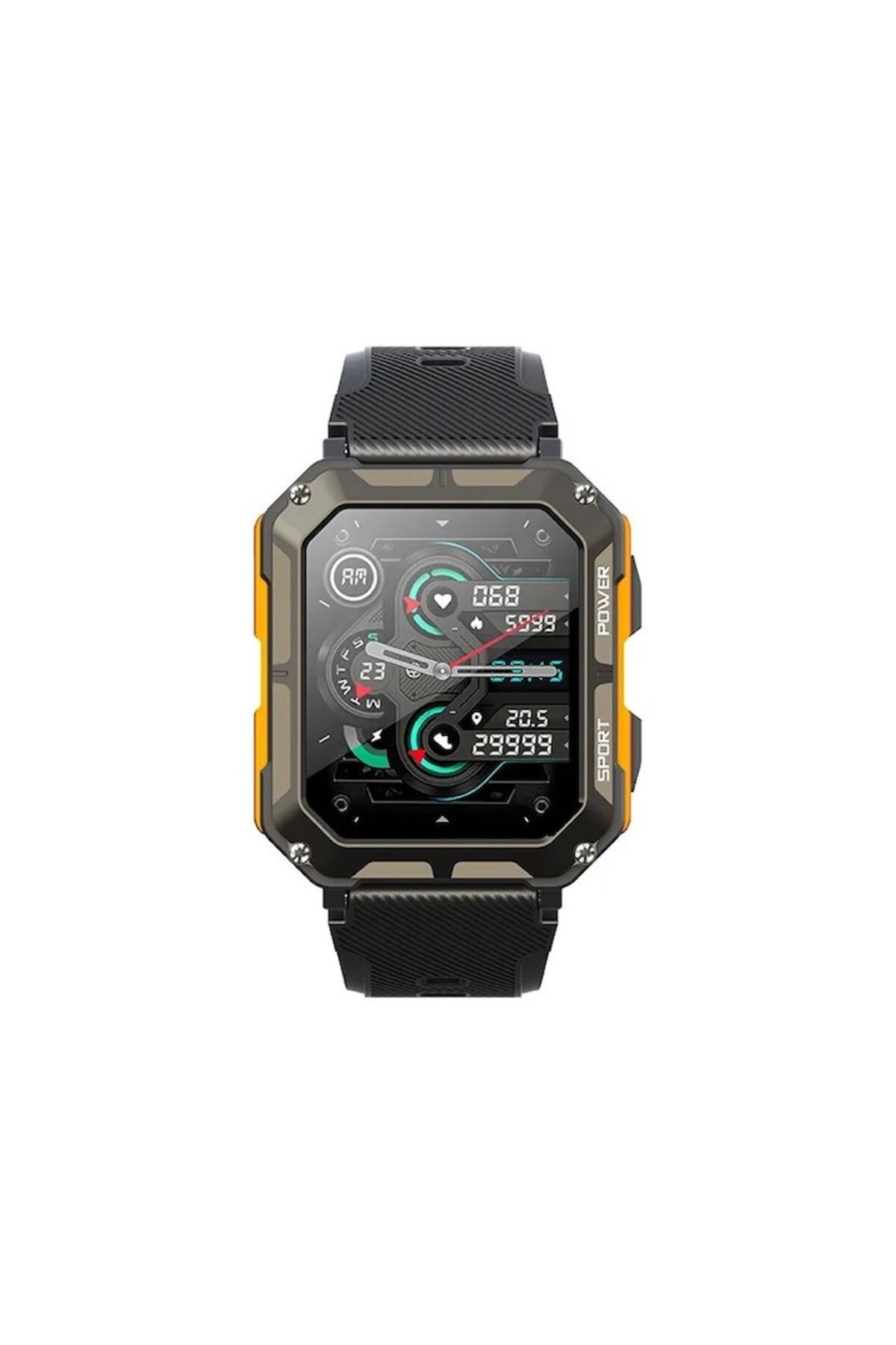 OEM-Smartwatch C20Pro, Ecran 1.83 inch, apel Bluetooth, ritm cardiac, tensiune, IP68, Android 6.0, iOS 9 3