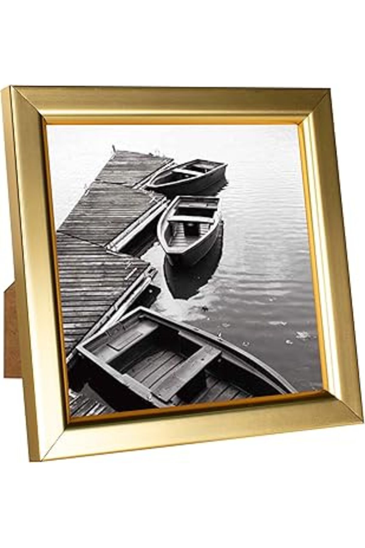 NETWORK ART Giverny 4x4 Resim Çerçeveleri, Duvar Veya Masa Üstü Ekran Için Altın Fotoğraf Çerçeveleri, Basit Ta