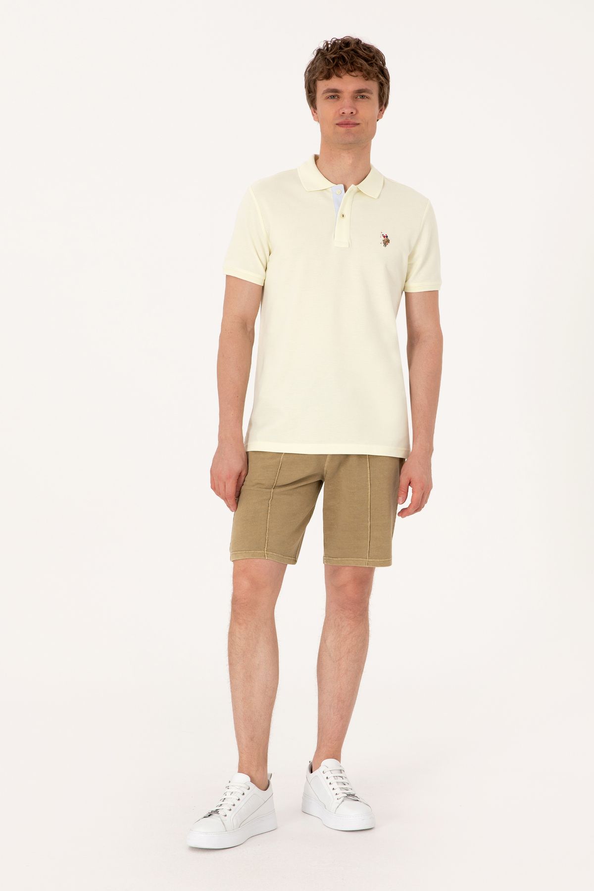 U.S. Polo Assn. Erkek Haki Örme Şort 50306976-VR027