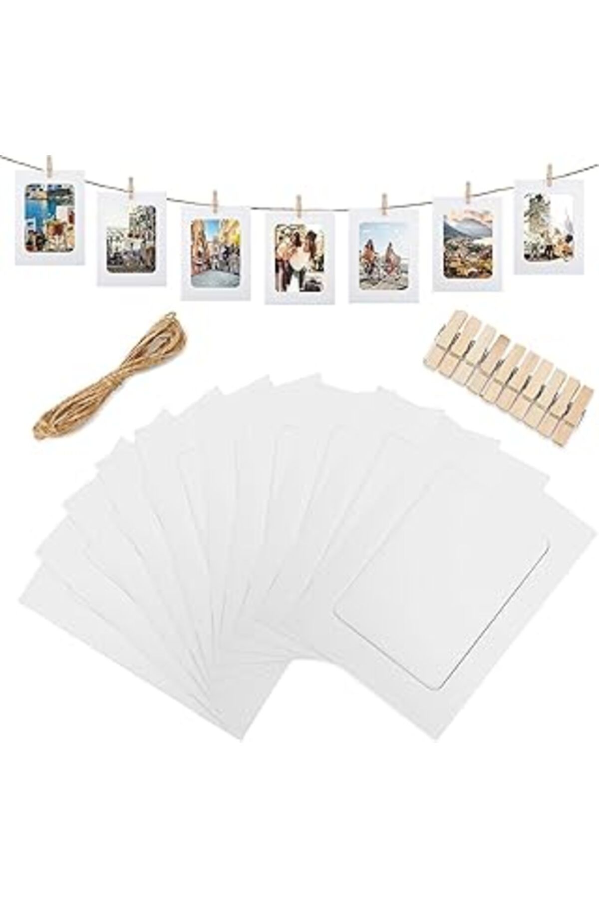 Mu Art Ahşap Aiyong Aibaobao Ev Dekorasyonu 10 Çerçeve, 10,2 X 15,2 Cm, Kağıt Fotoğraf Folyosu, Duvar Resimlerin