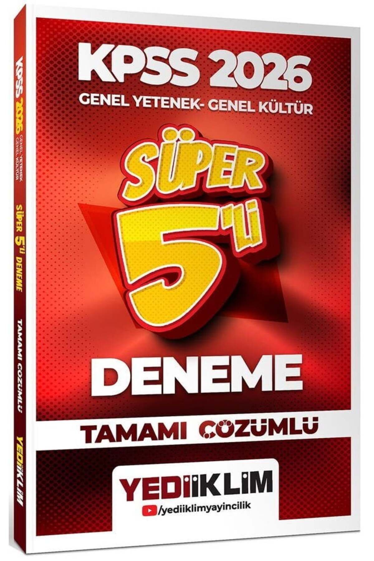 Makro Kitabevi Yayınları Yediiklim 2026 Baskı KPSS Genel Yetenek Genel Kültür Süper 5 li Deneme Çözümlü