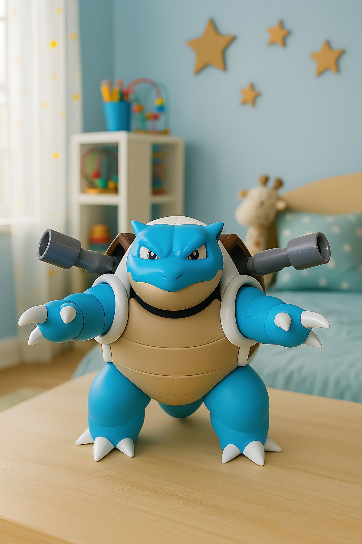 BaBaWoSs Squirtle Pokemon Anime Figür 19,5 Cm Dekoratif Masa Üstü Figür
