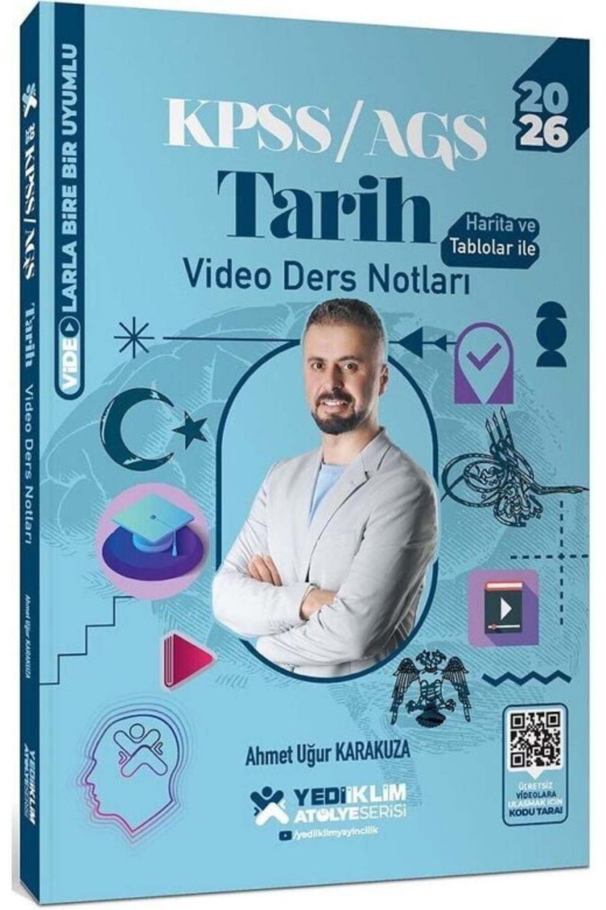 Makro Kitabevi Yayınları Yediiklim 2026 Baskı KPSS Tarih Atölye Video Ders Notları