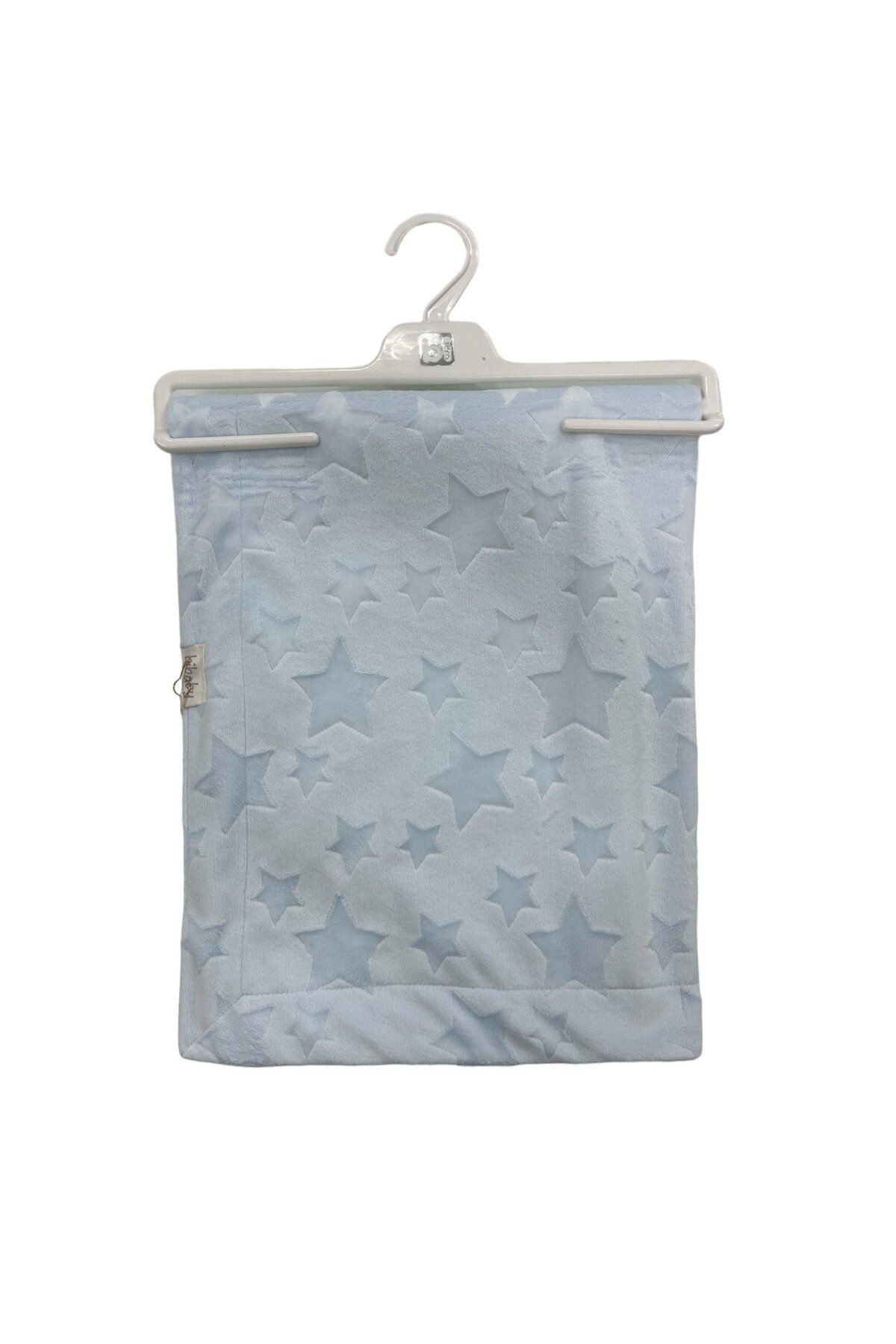 MBB ETİCARET Bibaby Jacquard Star 82x90 Battaniye 64726 Blue