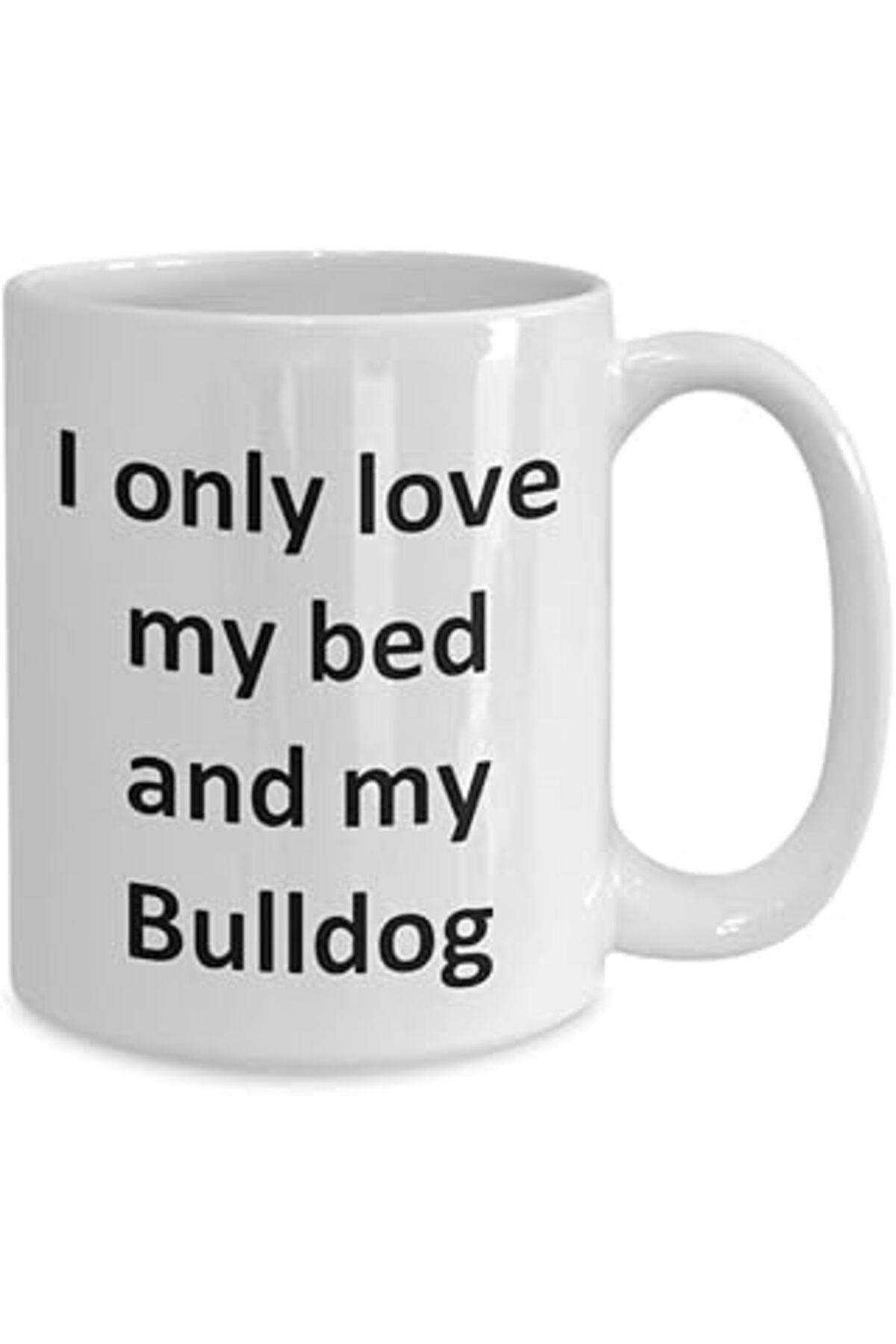 NETWORK ART Print Dore Komik Bulldog Kupa - Kahve Fincanı Bulldog Köpek Kahve Fincanı - İngilizce Kahve Kupa Ba