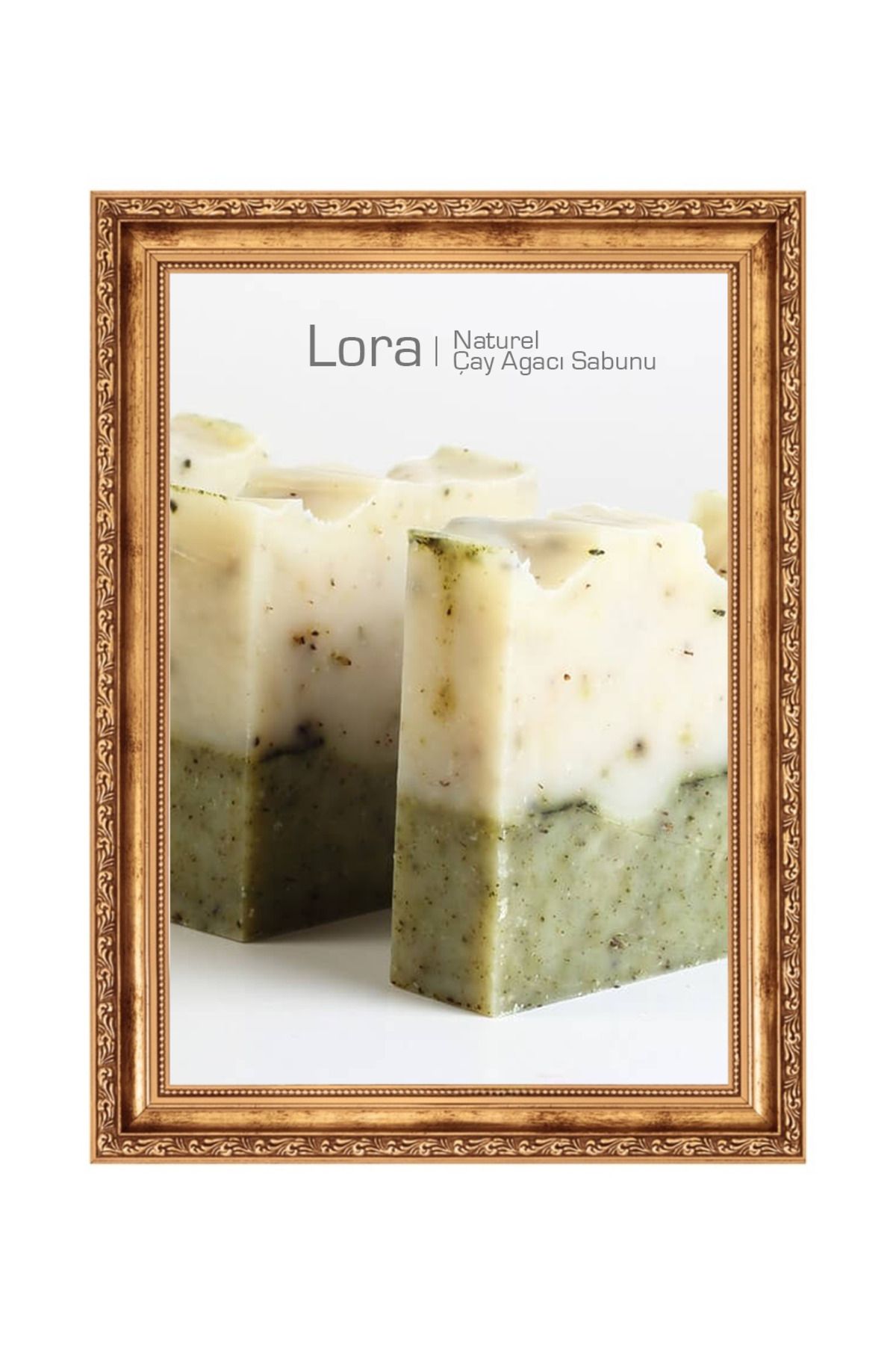 Lora Naturel 4’lü Bitkisel Sabun Seti | Çay Ağacı, Shea, Argan, Defne | Besleyici El Yapımı Sabun