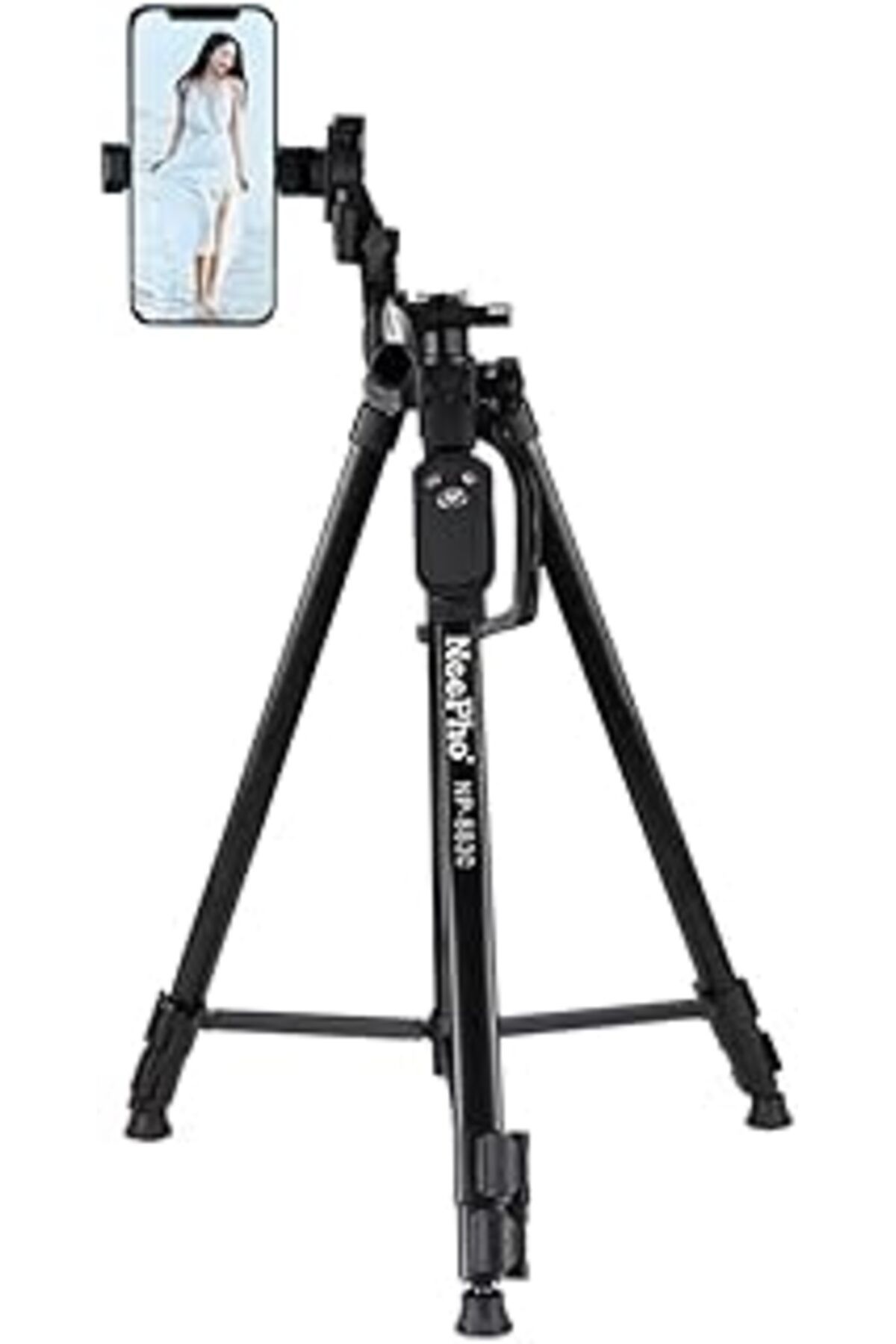 NETWORK ART Tripod Bluetooth Kumandalı Şarjlı Kalın Sağlam Aliminyum Kalın Gövdeli Profesyonel Telefon Tutucu Ç