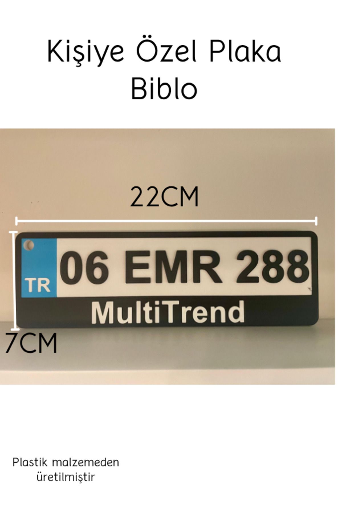 QuarteX Kişiye Özel Plaka Dekor Biblo