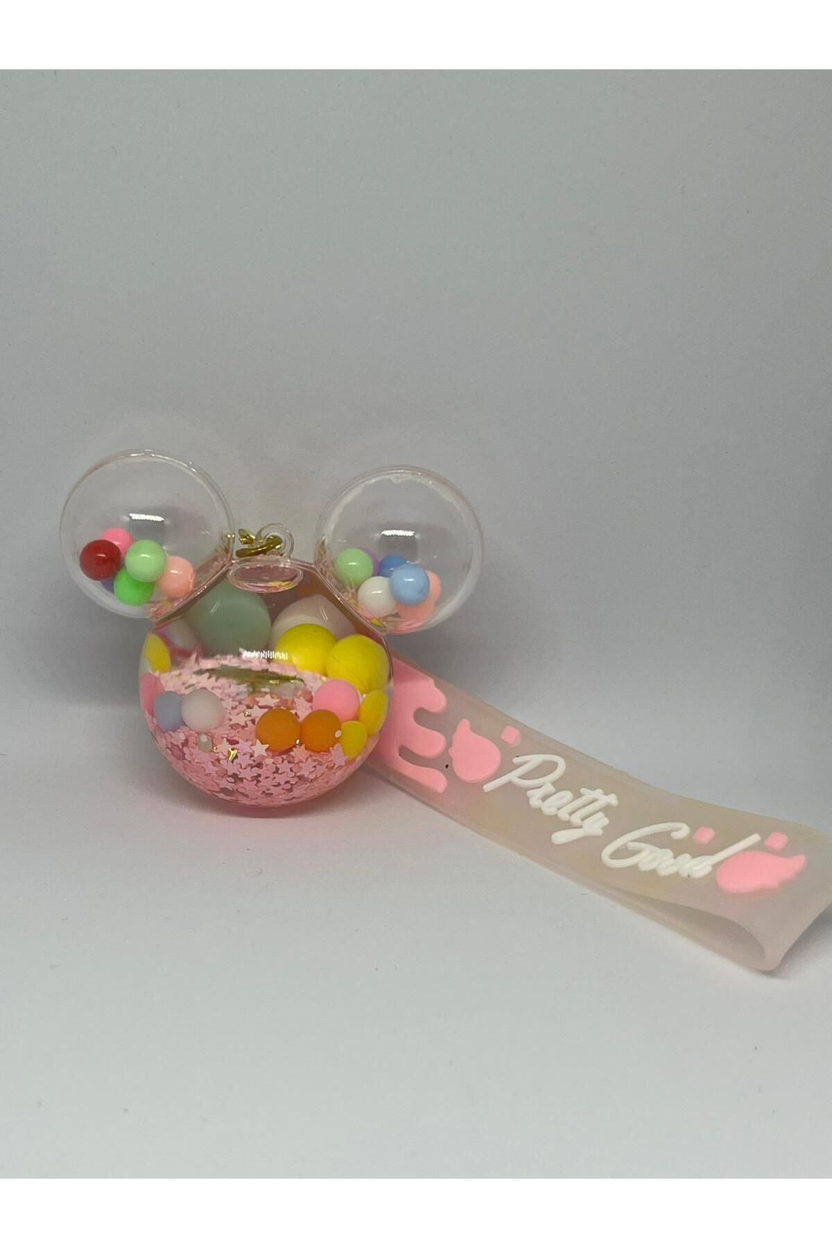 YASİNHOME PEMBE MİCKEY MOUSE SULU ANAHTARLIK