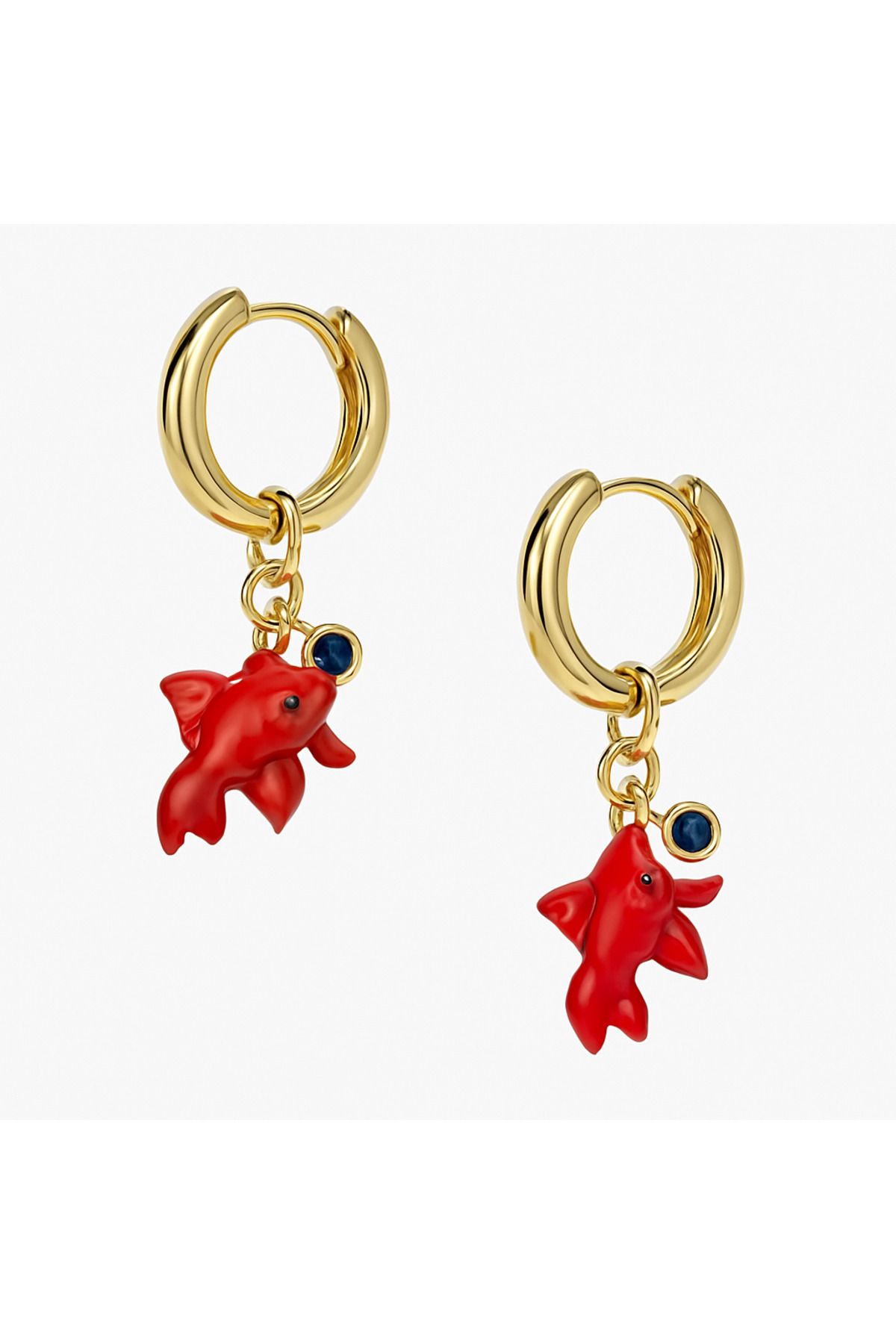 Venus Design Çelik Murano Balık Charm Küpe