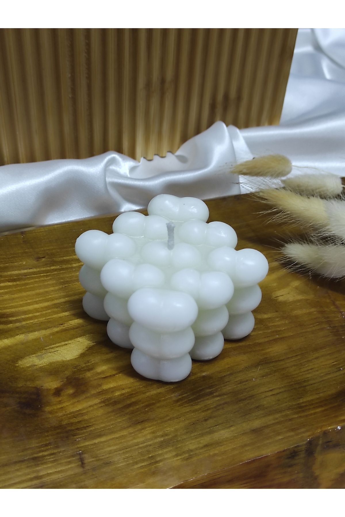 candlesmoon Dekoratif Kalpli Bubble Mum