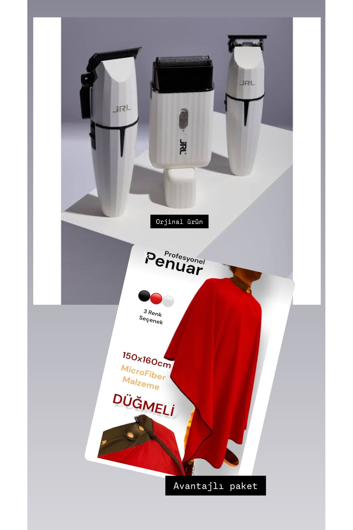 jrl ONYX Combo Set Saç Sakal Kesme Tıraş Makinesi