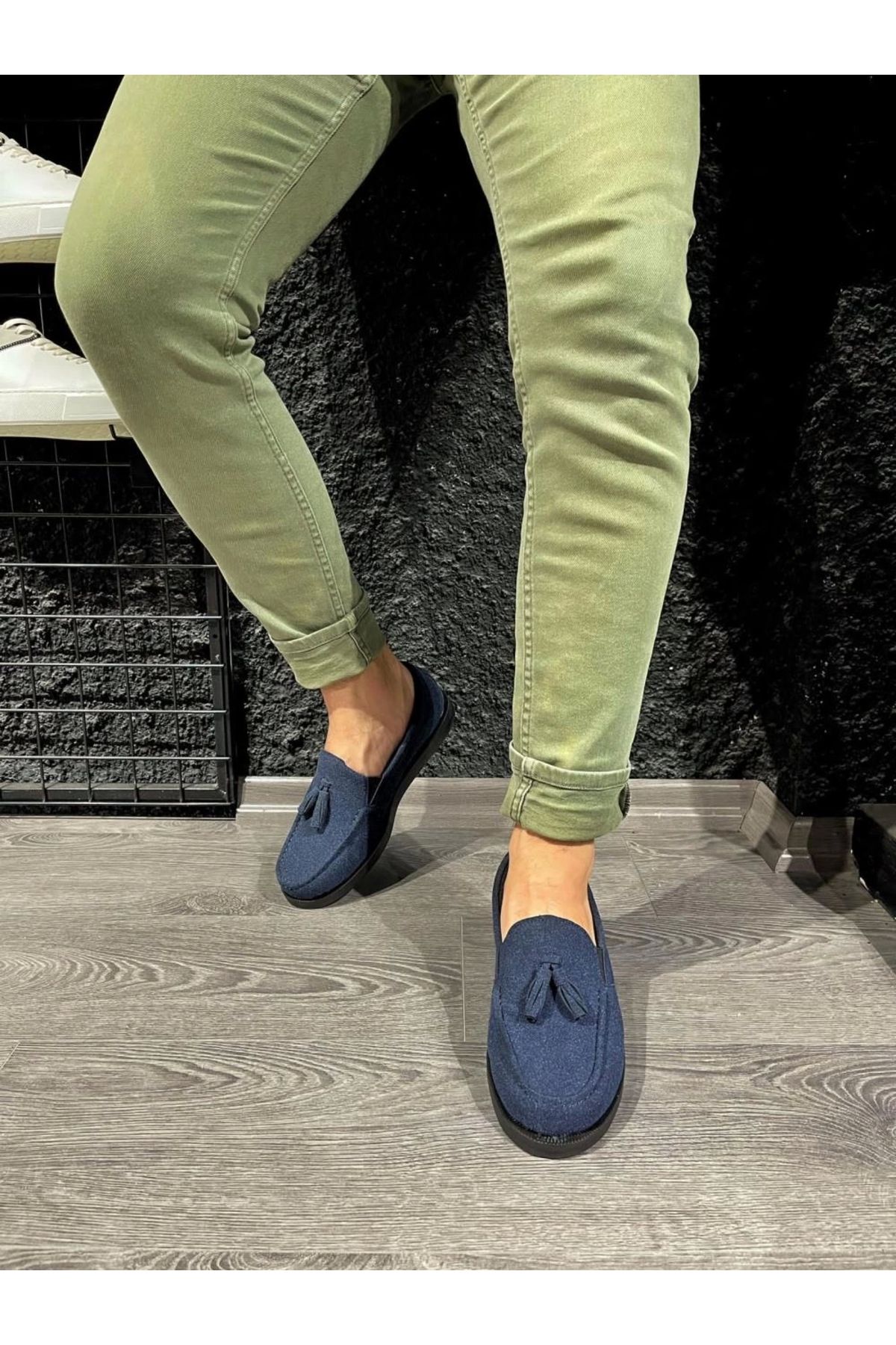 AyakabıMod Loafer Erkek Ayakkabı 007 Mavi