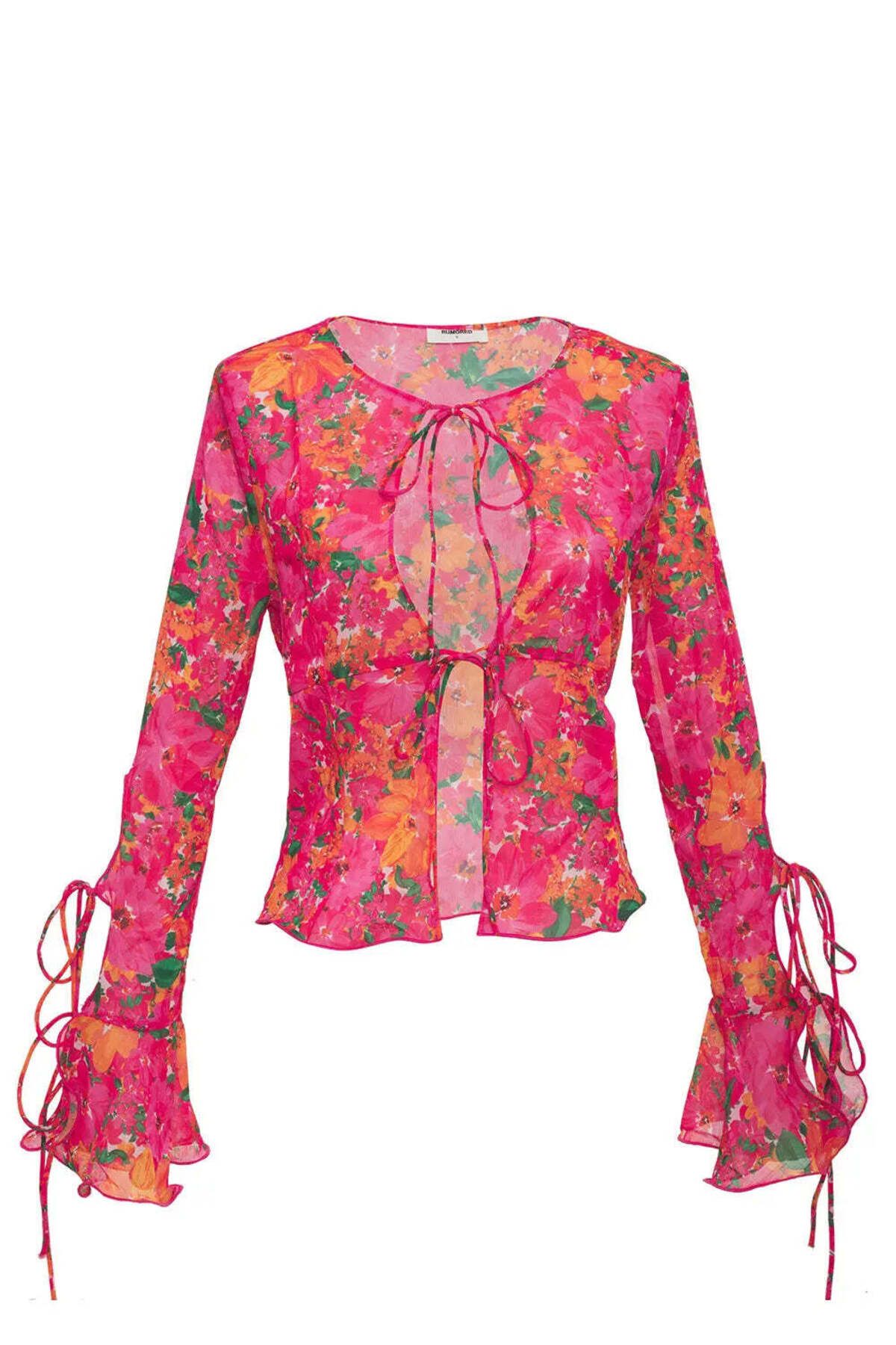 American Rag Cie Modern Kadınlar İçin East End Top | Şık ve Rahat Electric Begonia Bluzu