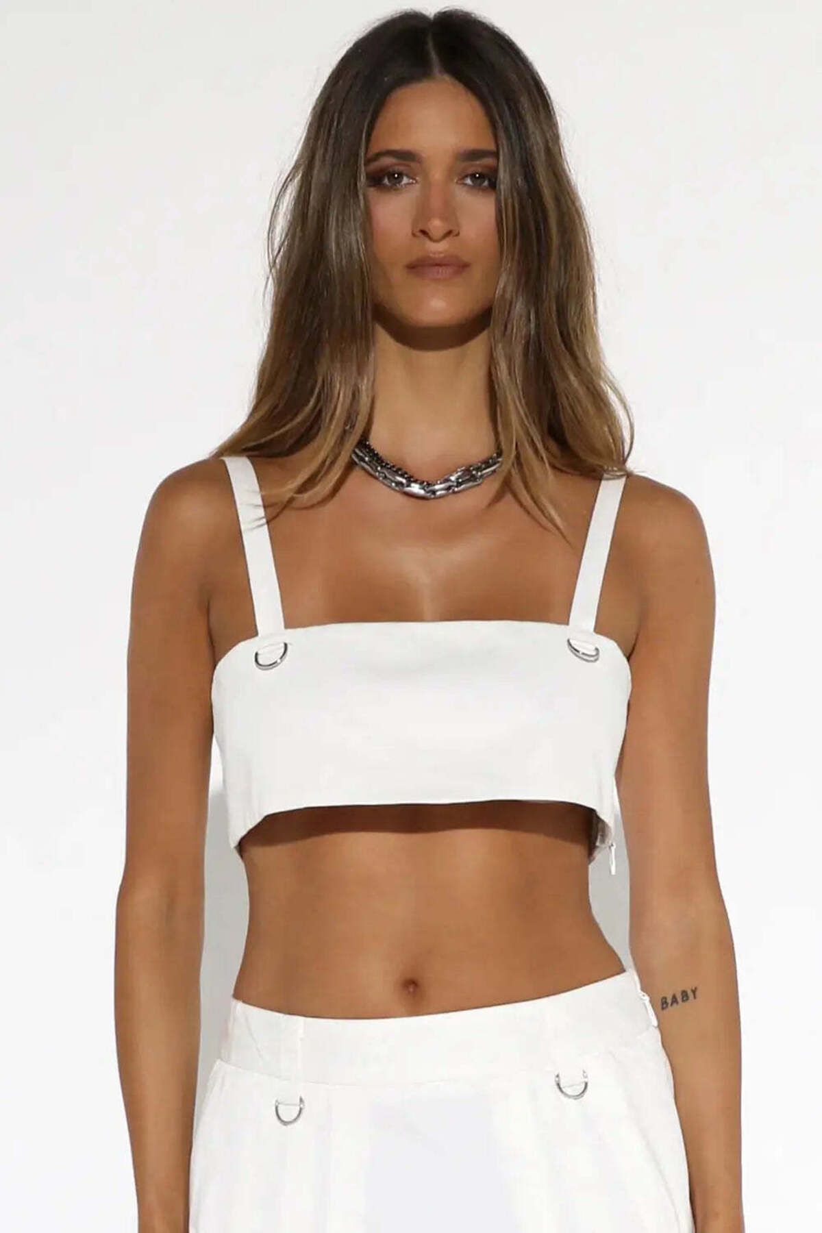 American Rag Cie Beyaz Velah Utility Crop Top | Şık ve Rahat Tasarım