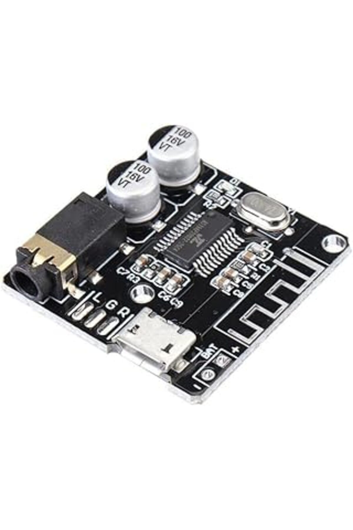 NETWORK ART Sanec Bluetooth 4.1 Ses Alıcı (Audio) Modülü - Kablosuz Stereo Müzik Modülü - Siyah