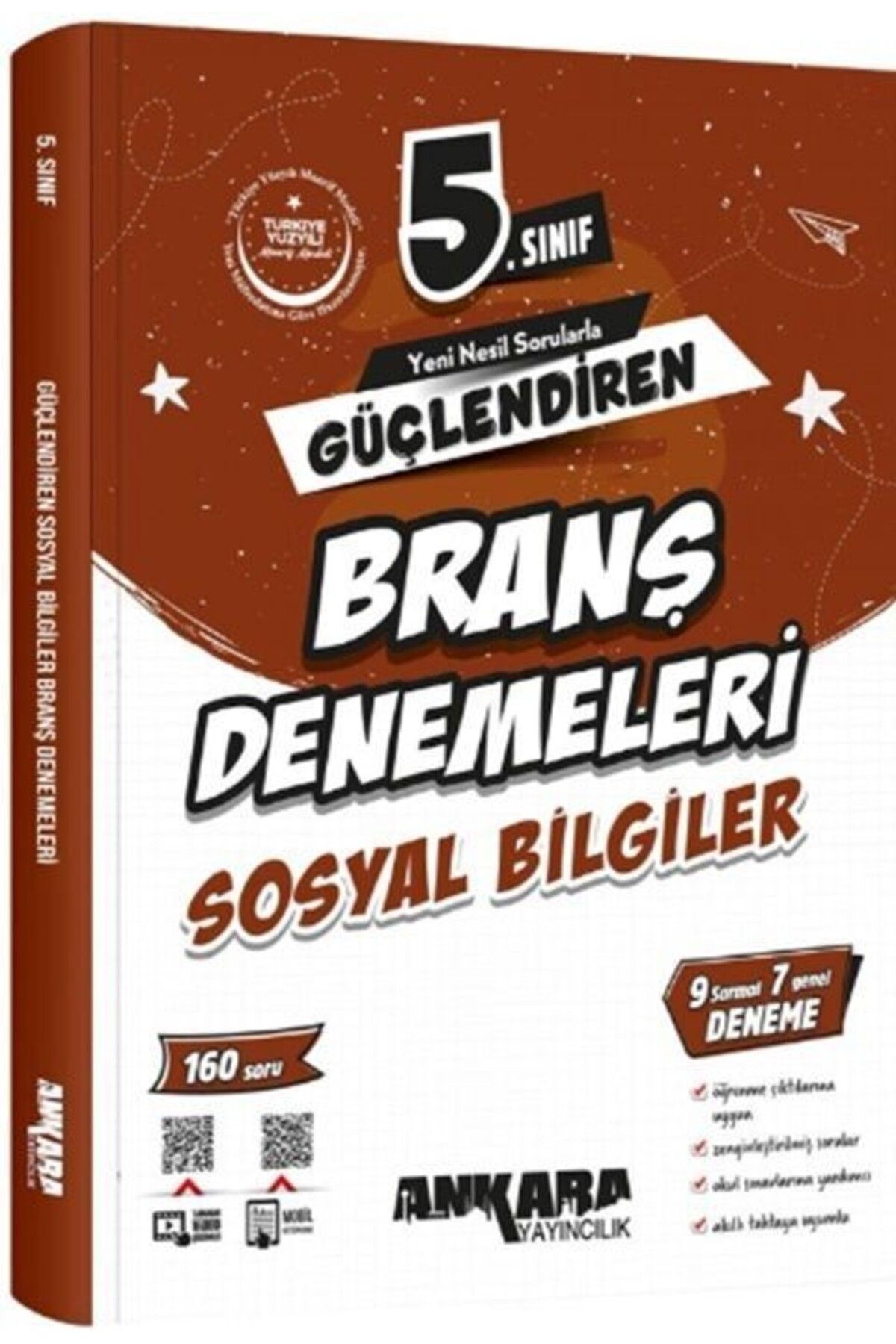 Ankara Kitap Merkezi 5. Sınıf Sosyal Bilgiler Güçlendiren Branş Denemeleri Ankara Yayıncılık