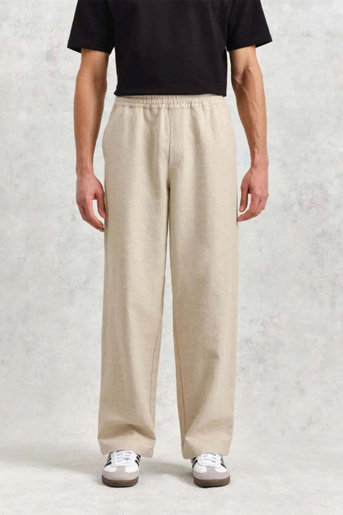 American Rag Cie Campbell Trousers Natural - Yaz İçin Rahat ve Şık Şort Pantolon (SS24)