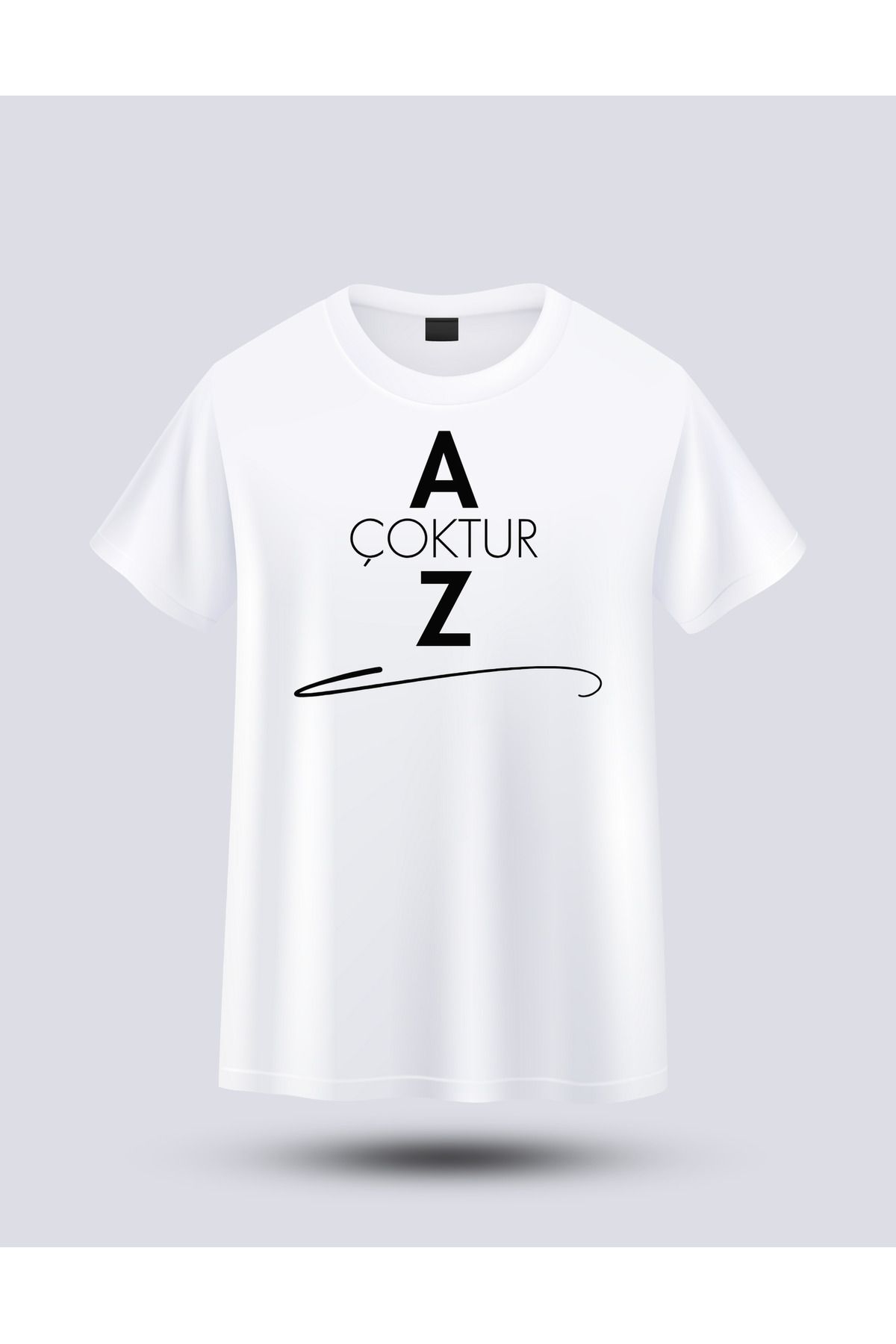 BERFA STORE Beyaz Modern, Tipografik, Sade, Az Çoktur, T-shirt Tasarımı