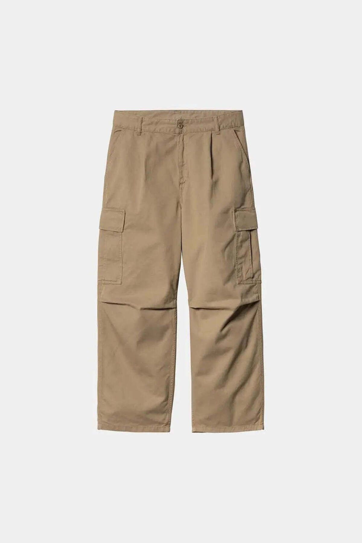 American Rag Cie 100% Pamuk Cole Cargo Pantolon - Unisex Geniş Paça, Doğal Renk