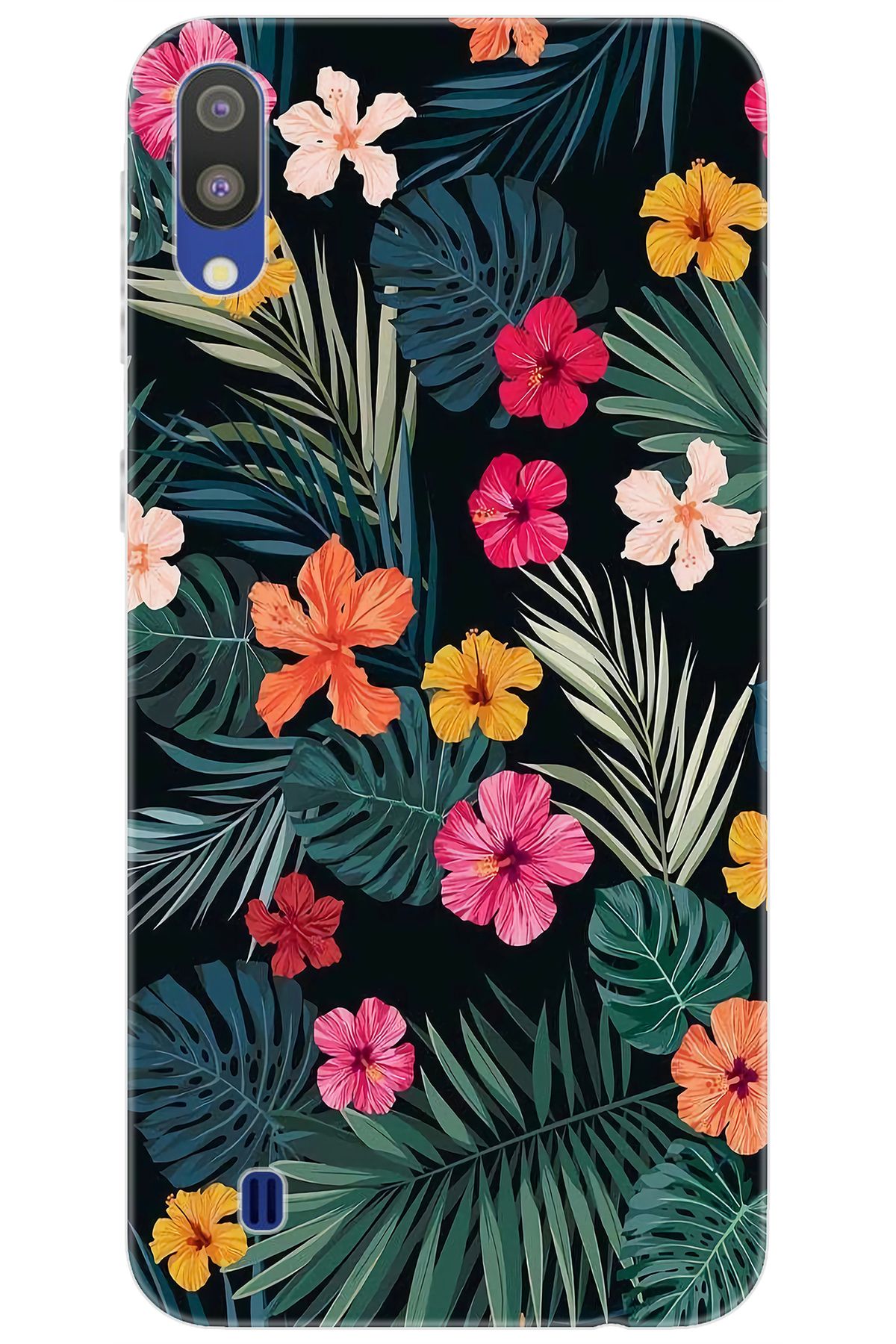 Ceppare Samsung Galaxy M10 (SM-M105F) Uyumlu Kılıf Desen Baskılı Silikon Çiçekler STK:632 CP-mkfvhb2