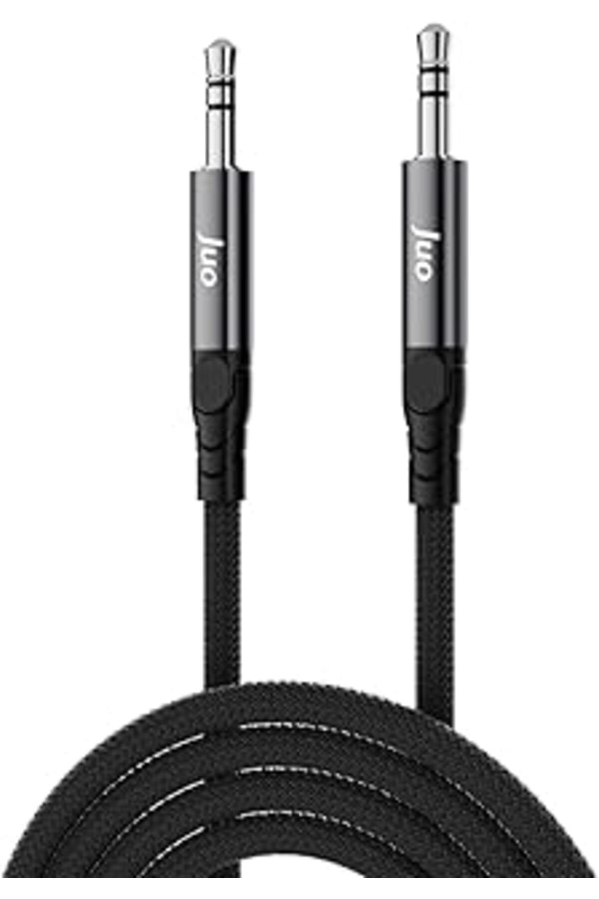 ASİTAN Juo Stereo 3.5Mm Trs Jack Örgülü Aux Ses Kablosu 1 Metre