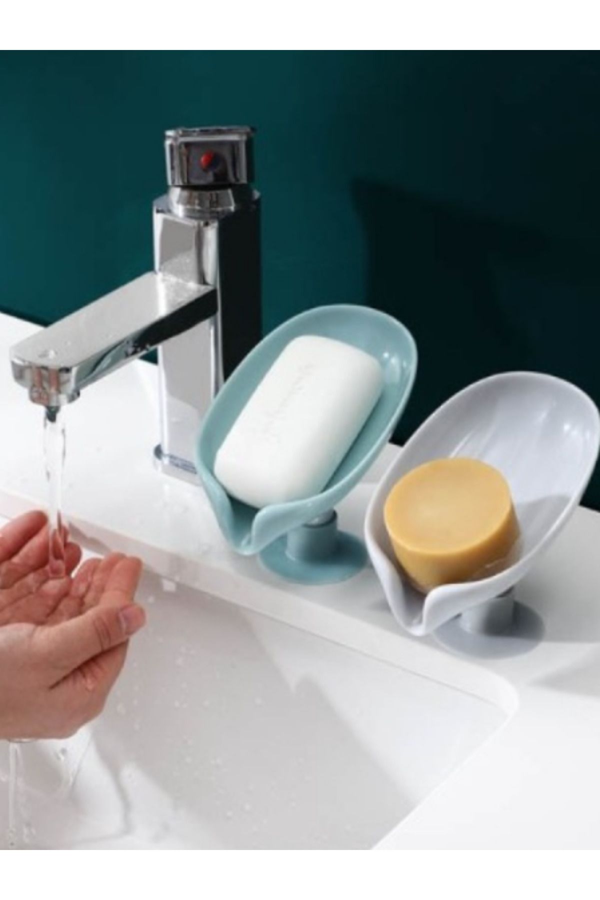 Arya Vantuzlu Su Giderli Sabunluk – Kendinden Drenajlı, Silikon Tabanlı, Mutfak & Banyo Kullanımı