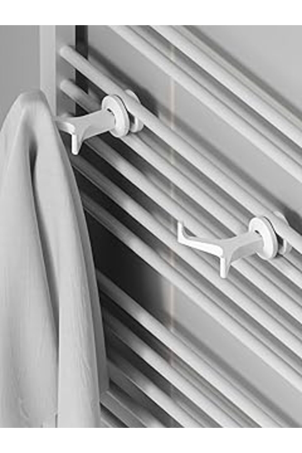 NETWORK ART Yeni Nesil,Banyo Askısı, Bornoz Askısı, Kolay Kurulum, Havlu Kıyafet Askıs, V Şeklinde(2 Adet) (Bey