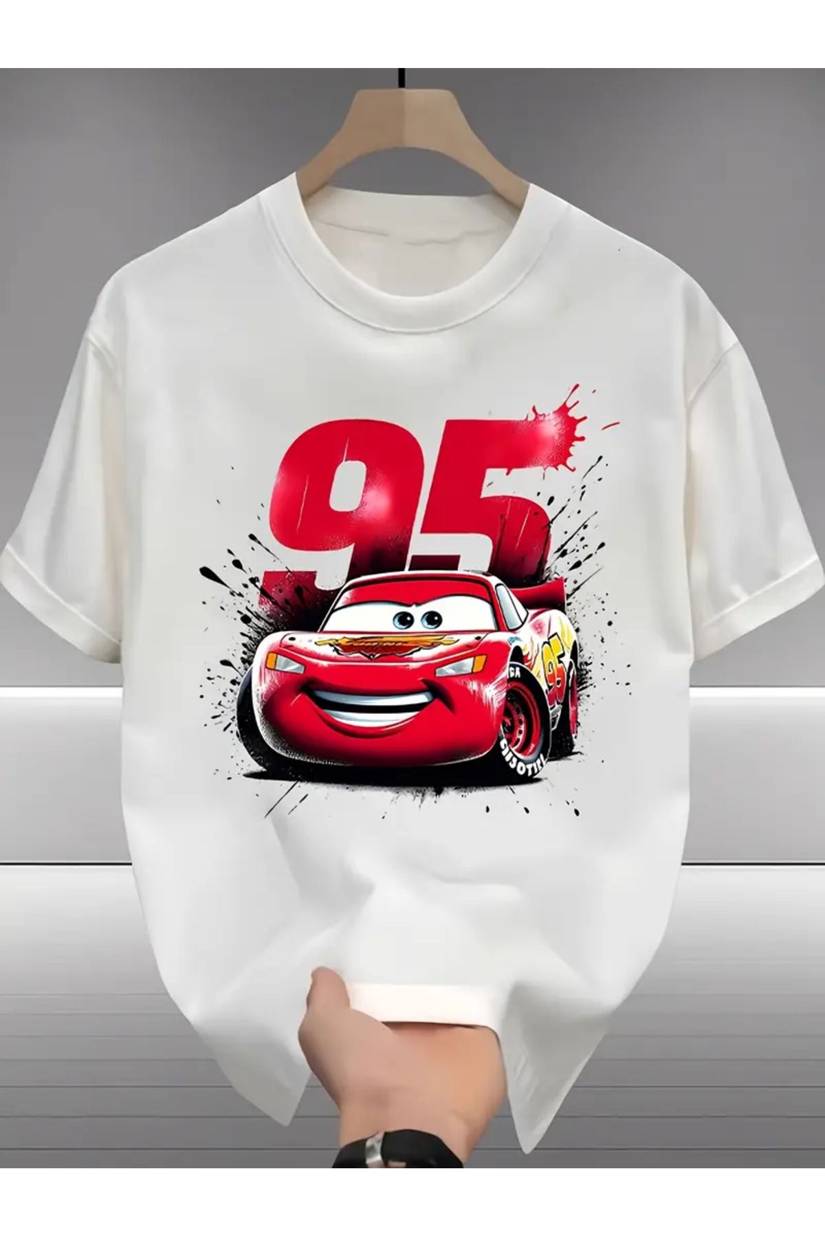 CLASİVA Baskılı Unisex Oversize Bisiklet Yaka T-shirt