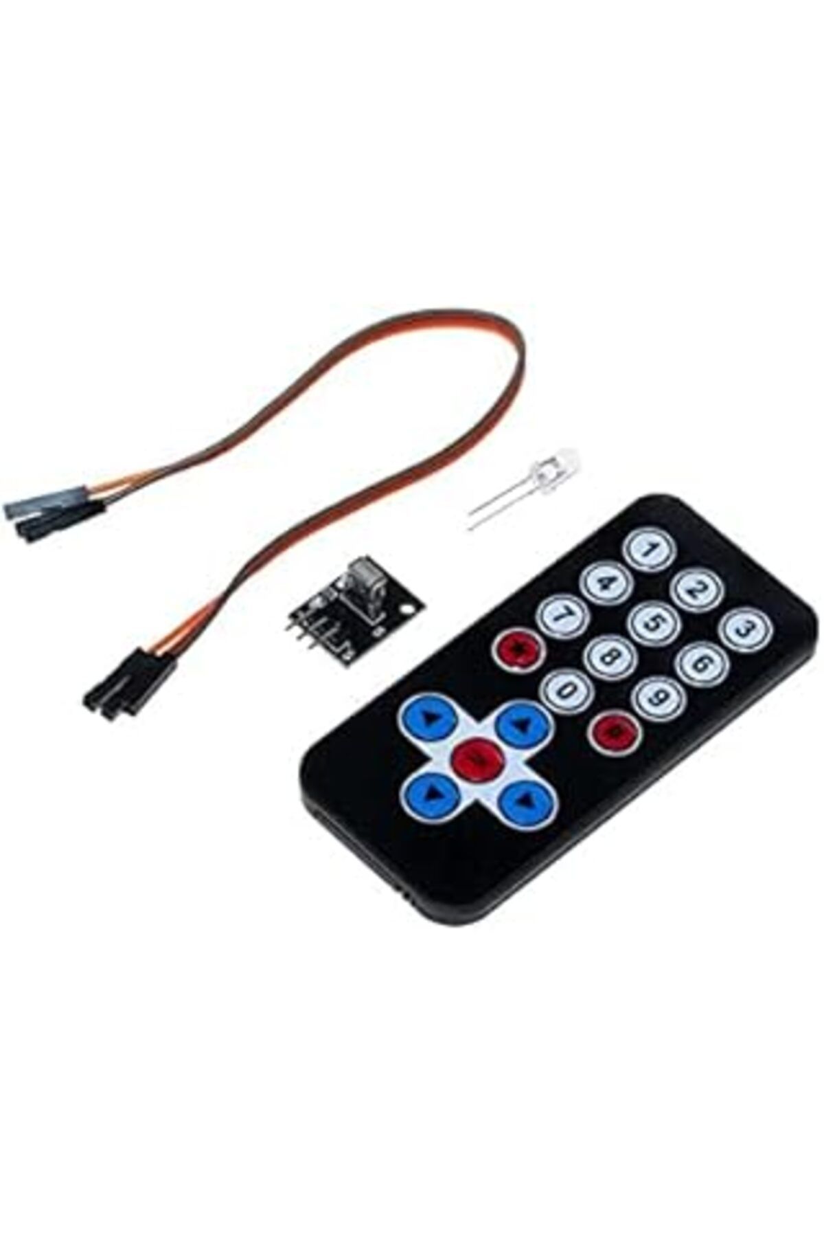 NETWORK ART Robotistan Ir Alıcı Verici Kumanda Seti - Ir Receiver Module Wireless Remote Control K