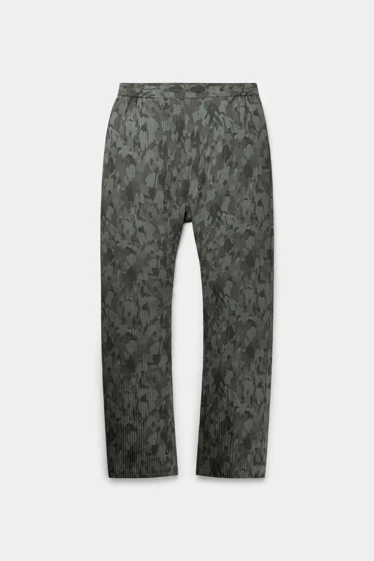 American Rag Cie Adetola Sipho Community Kargo Pantolon - Özel Desenli, Elastik Bel, Dark Green