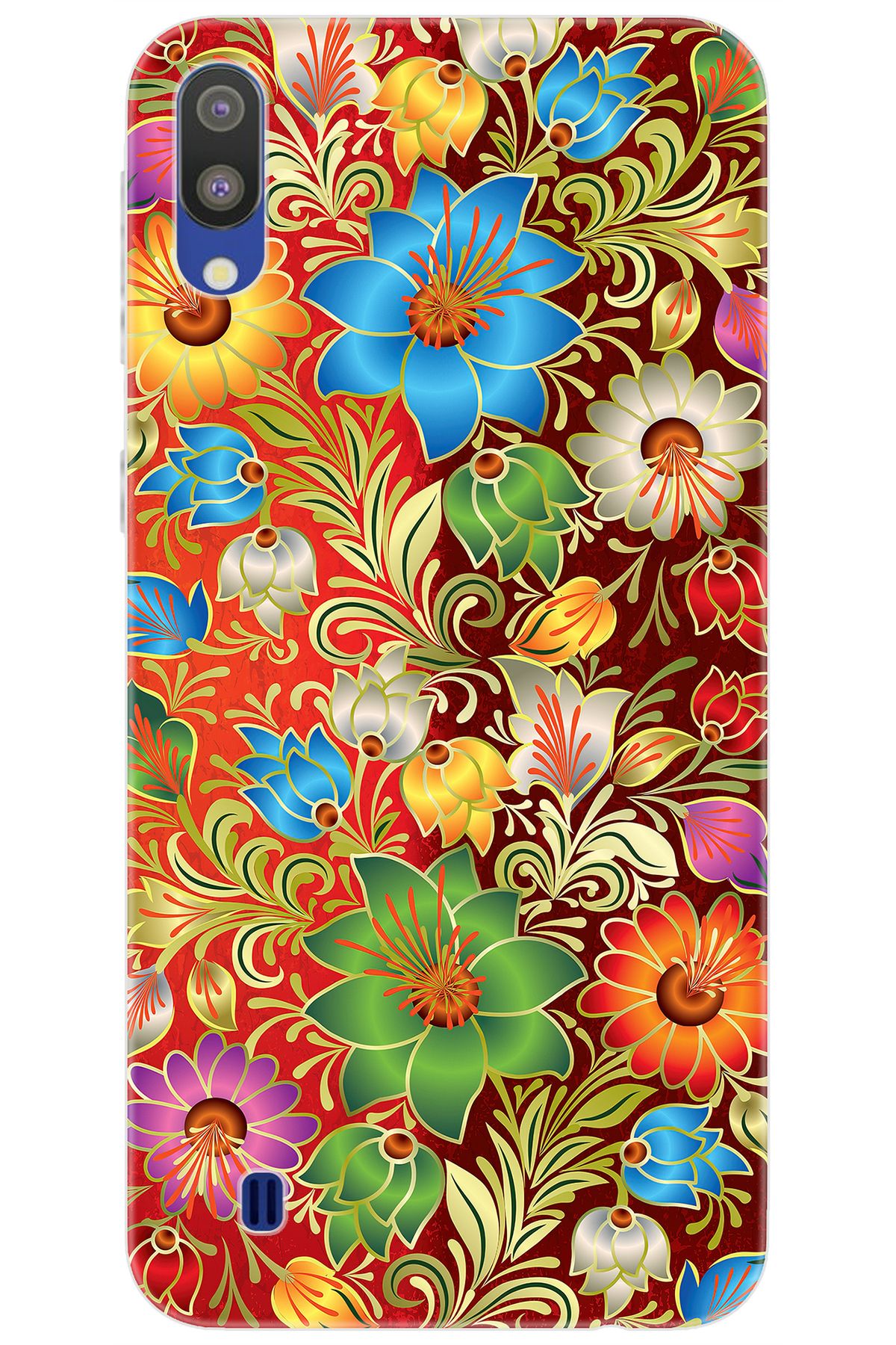 Ceppare Samsung Galaxy M10 (SM-M105F) Uyumlu Kılıf Desen Baskılı Silikon Çiçekler Serisi STK:532 CP-q0F3NR3