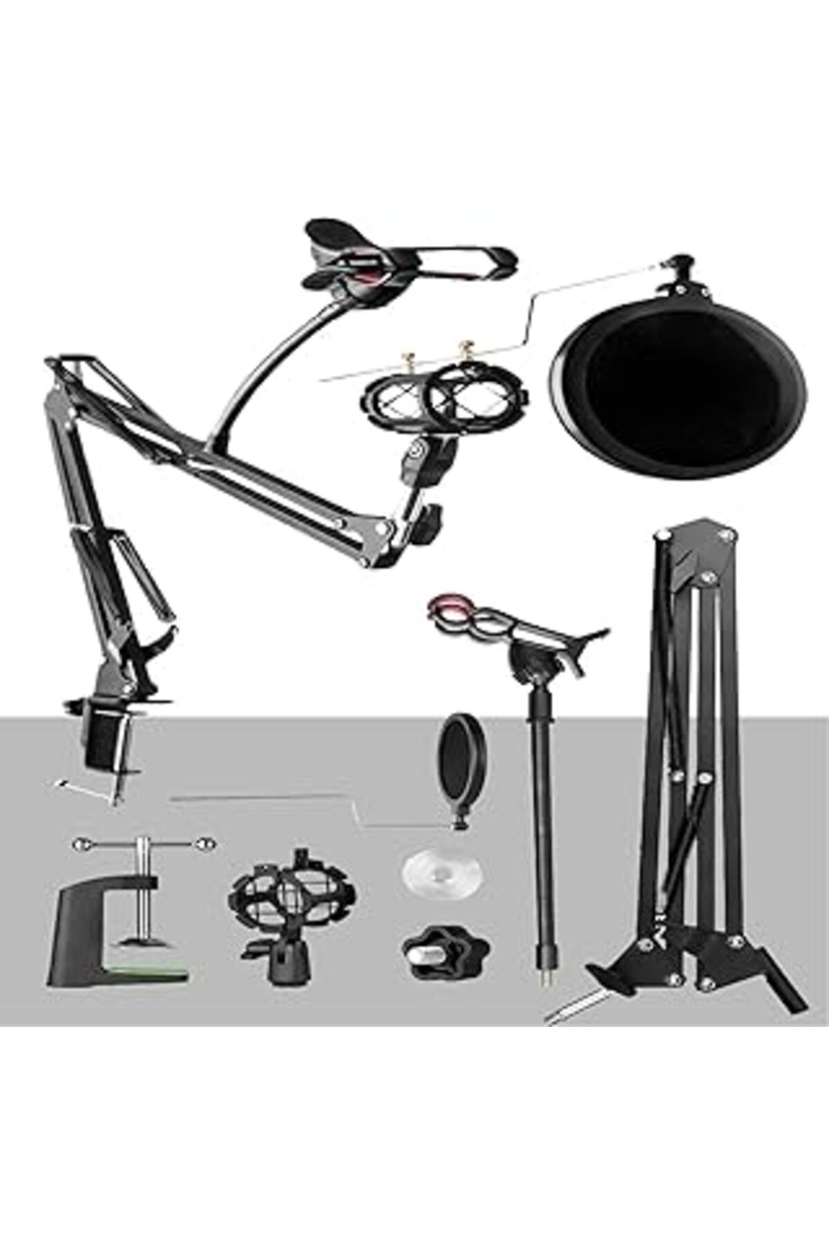 NETWORK ART Lastvoice Set-01 - Mikrofon Standı + Shock Mount + Pop Filter