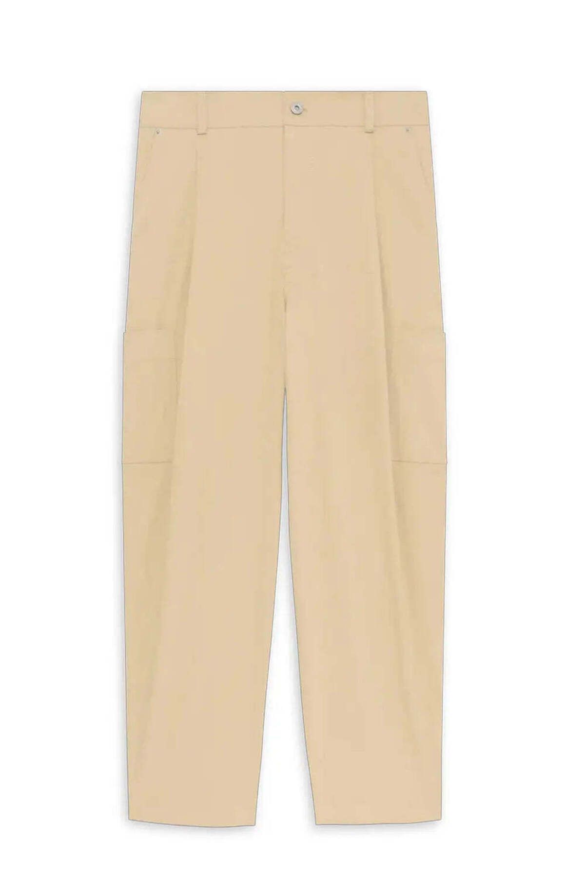 American Rag Cie Bej Renkli Le Pantalon Cropped Twill Pantolon - Rahat Kesim ve Fonksiyonel Cepler