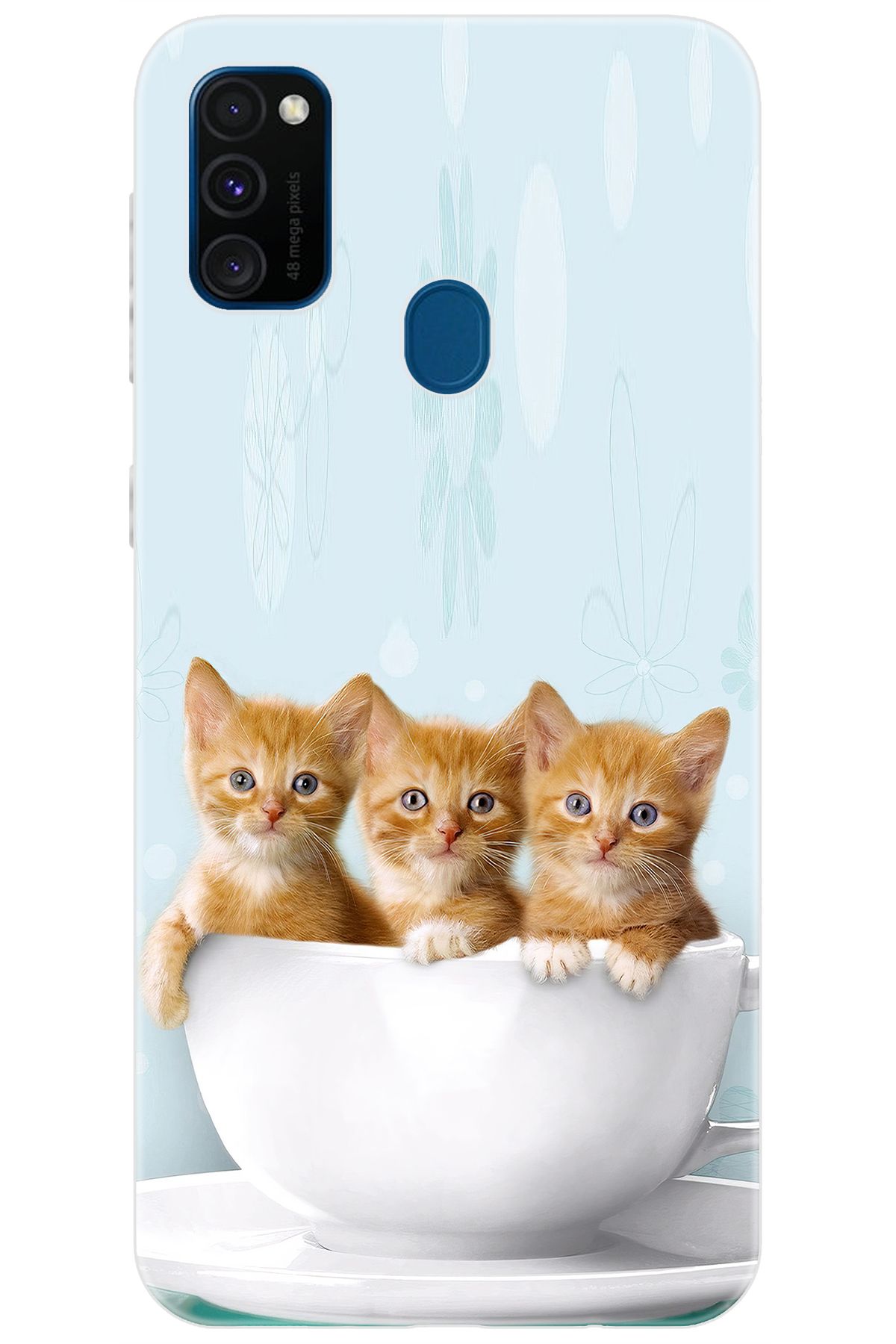 Ceppare Samsung Galaxy M30S (SM-M307F) Uyumlu Kılıf Desen Baskılı Silikon Yavru Kediler STK:194 CP-hzVYS0z