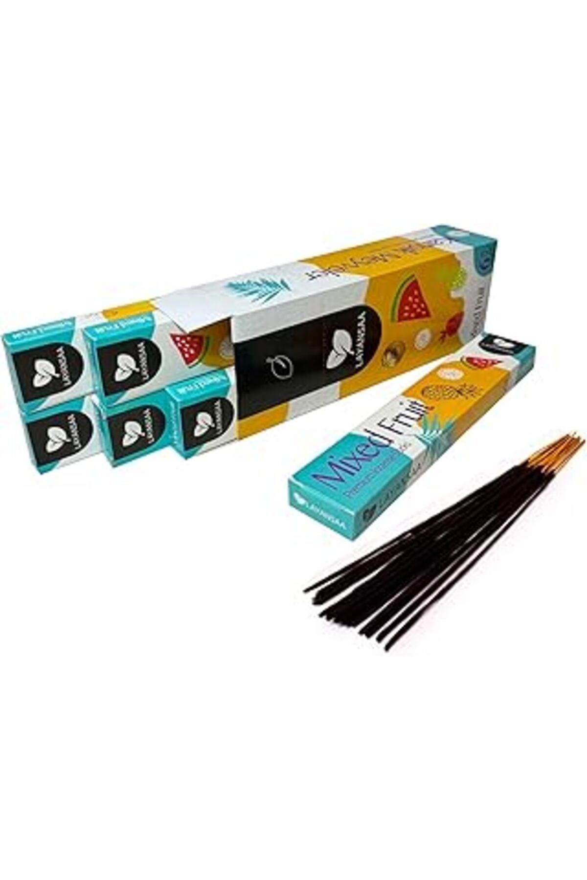 NETWORK ART Layansaa Mixed Fruit (KARIŞIK MEYVE) Kokusu Özel Aroma Kokusu 20 Adet 1 Paket Çubuk Tütsü