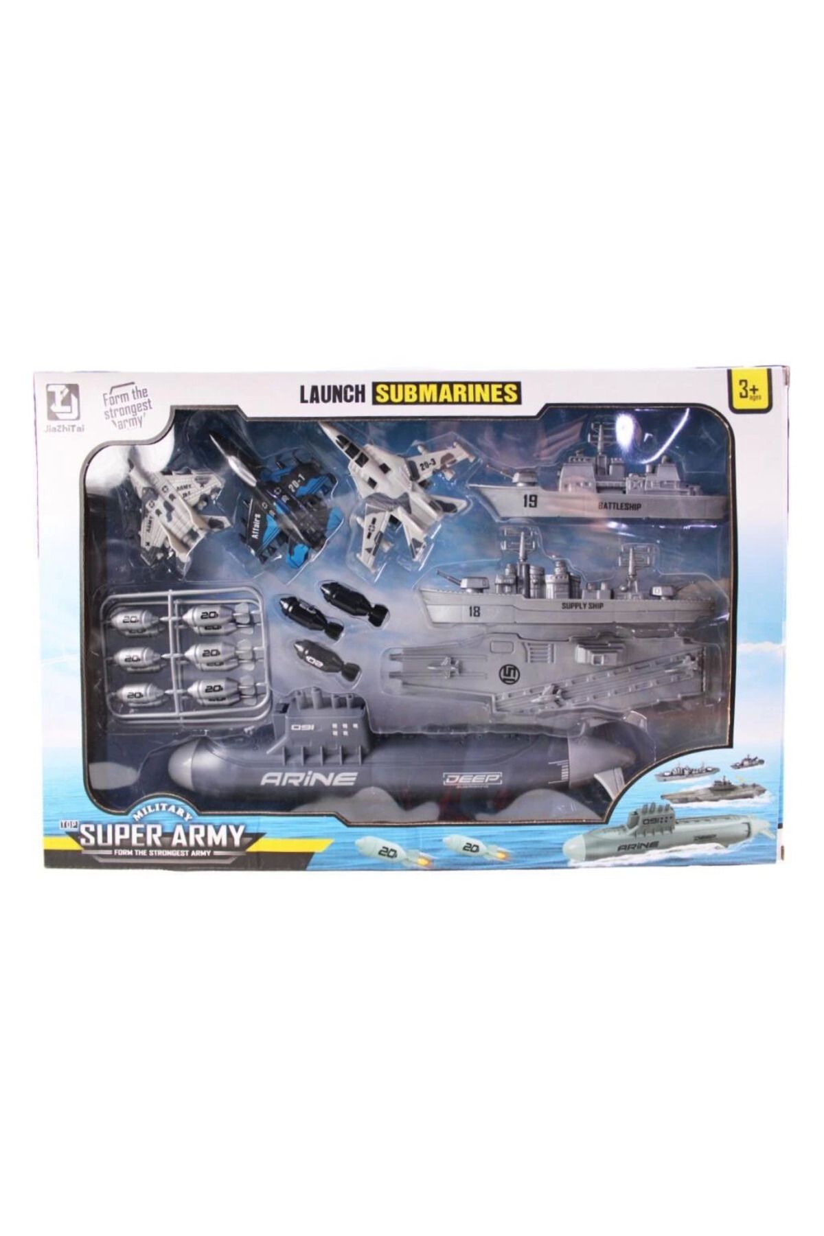 Balesso Bfs Kzl-T074 Denizaltılı Savaş Oyun Seti -Kızılkaya Oyuncak