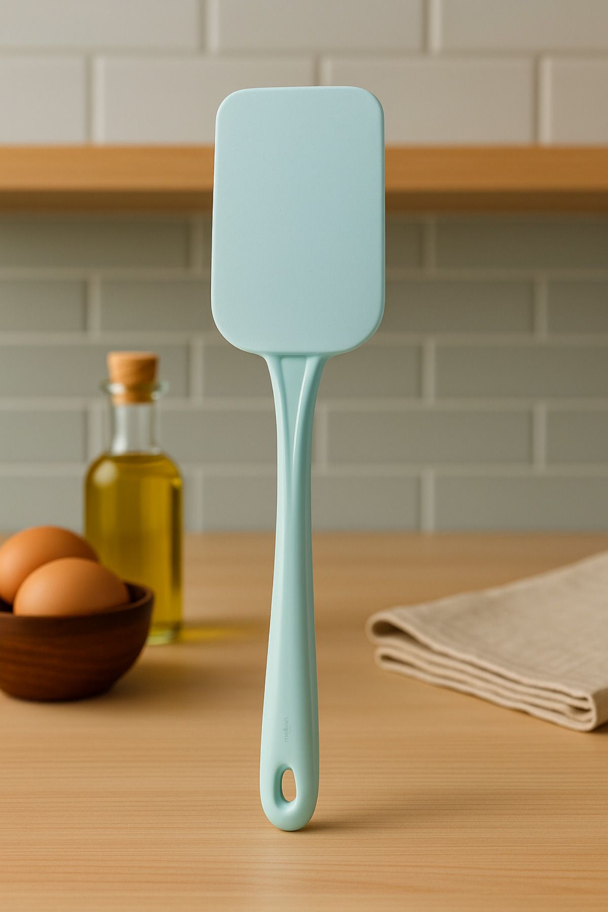 Melkan Home Silikon Kaşık Spatula – Isıya Dayanıklı, Yapışmaz Yüzeyli Mutfak Gereci Spatula-Kaşık