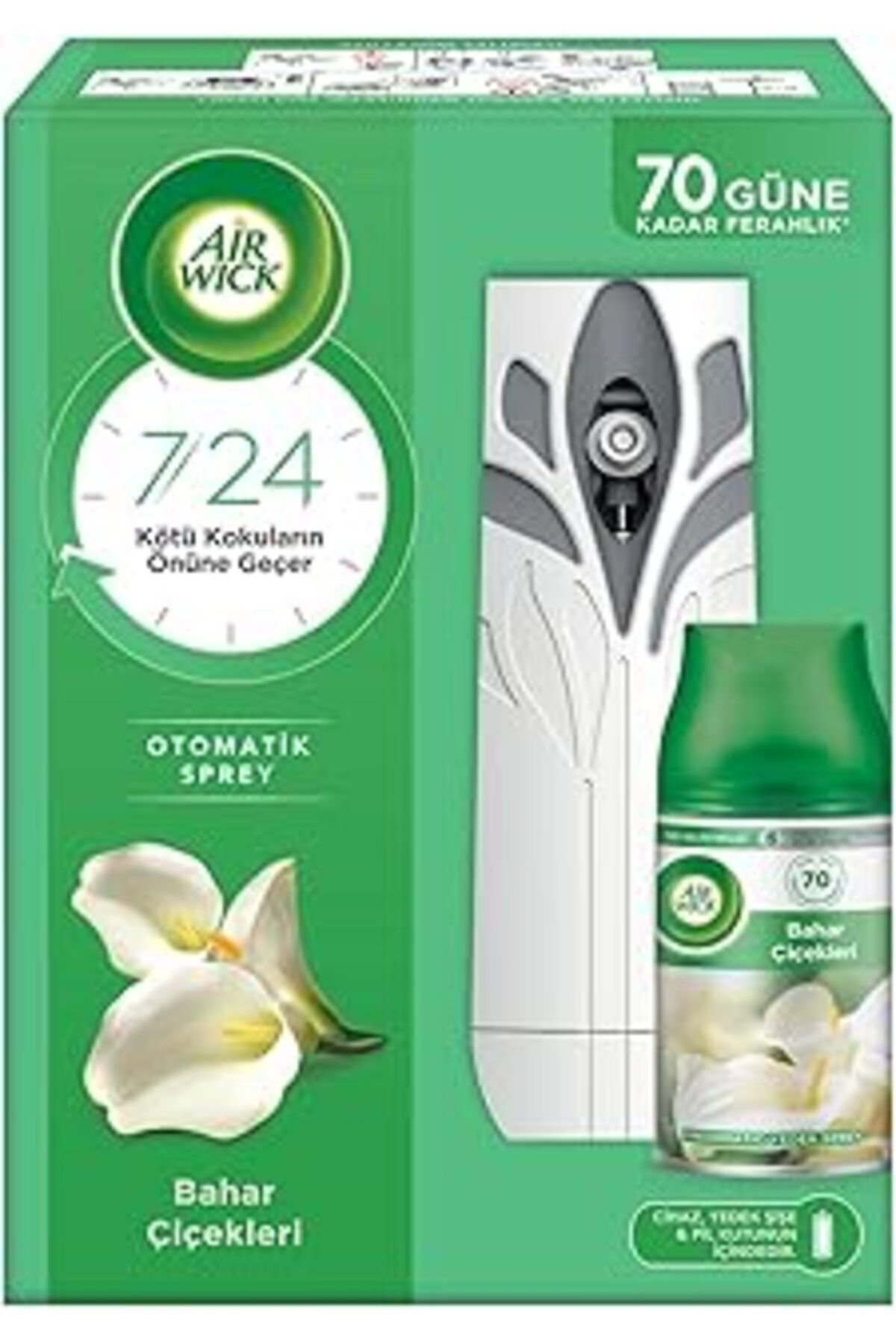 Mu Art Ahşap Air Wick Freshmatic Otomatik Sprey & Bahar Çiçekleri Yedek Sprey Oda Kokusu Kiti