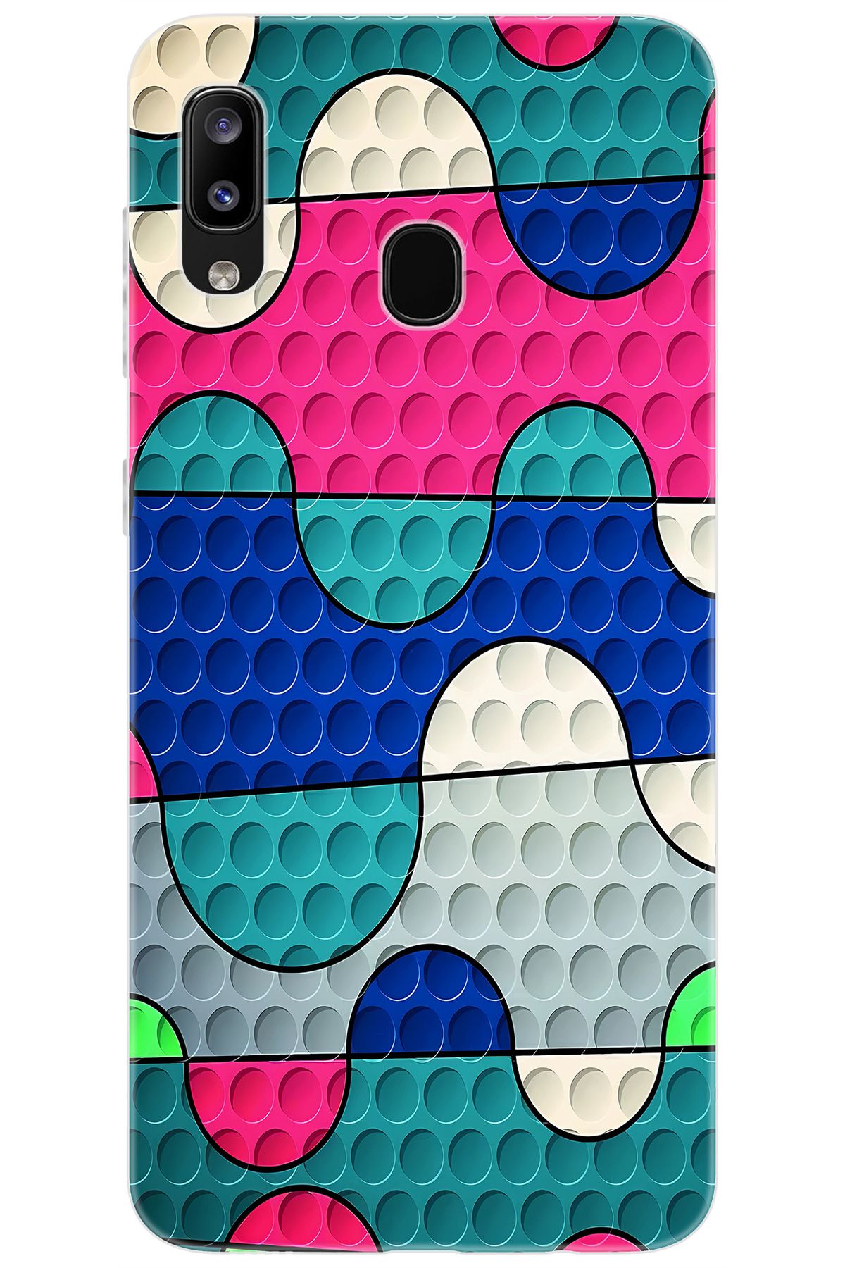 Ceppare Samsung Galaxy M10S (SM-M107F) Uyumlu Kılıf Desen Baskılı Silikon Renk Dalgası STK:629 CP-5KfLrAV