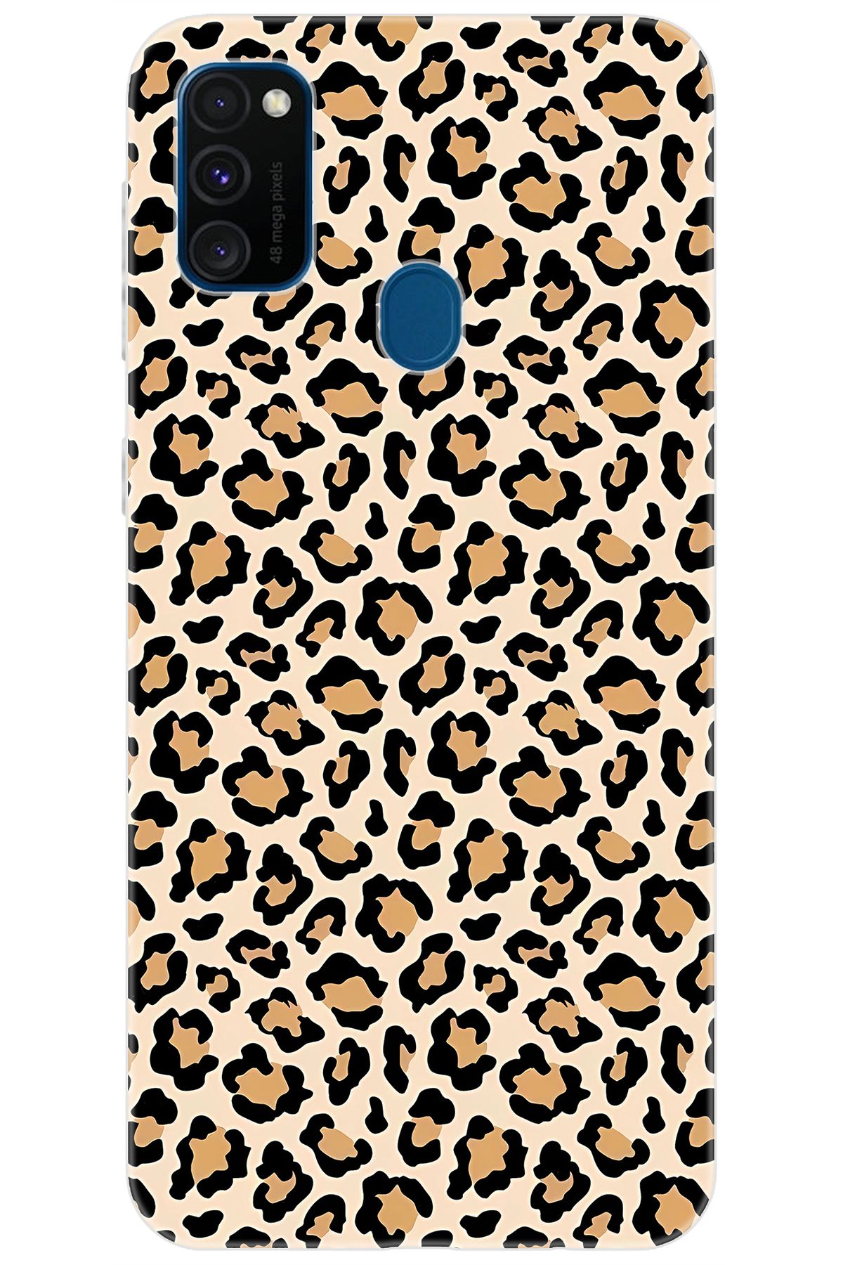 Ceppare Samsung Galaxy M30S (SM-M307F) Uyumlu Kılıf Desen Baskılı Silikon Leopar Desen STK:743 CP-qZiiJhi
