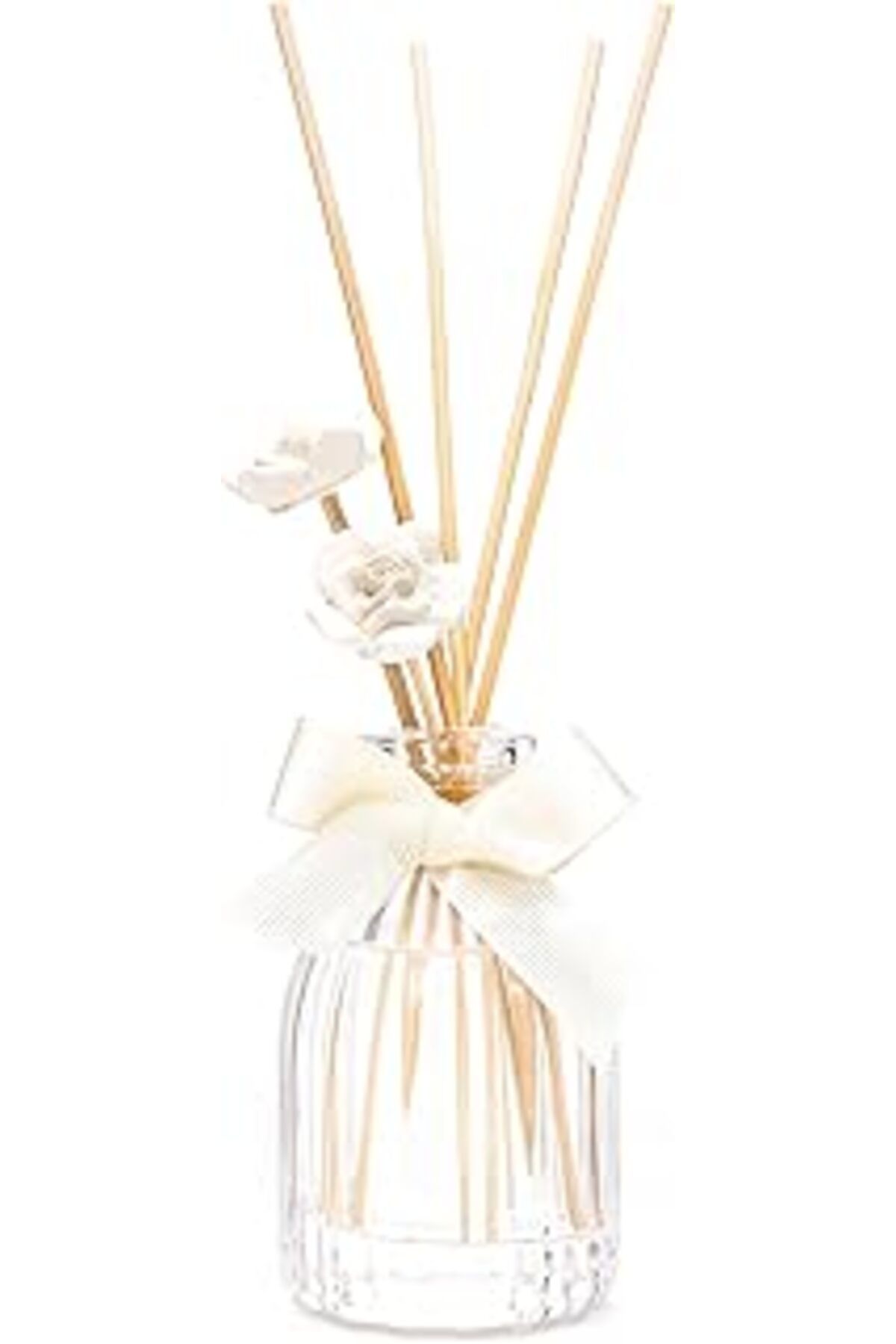 Mu Art Ahşap 100 Ml Kristal Şişe Beyaz Sabun Oda/Banyo Kokusu