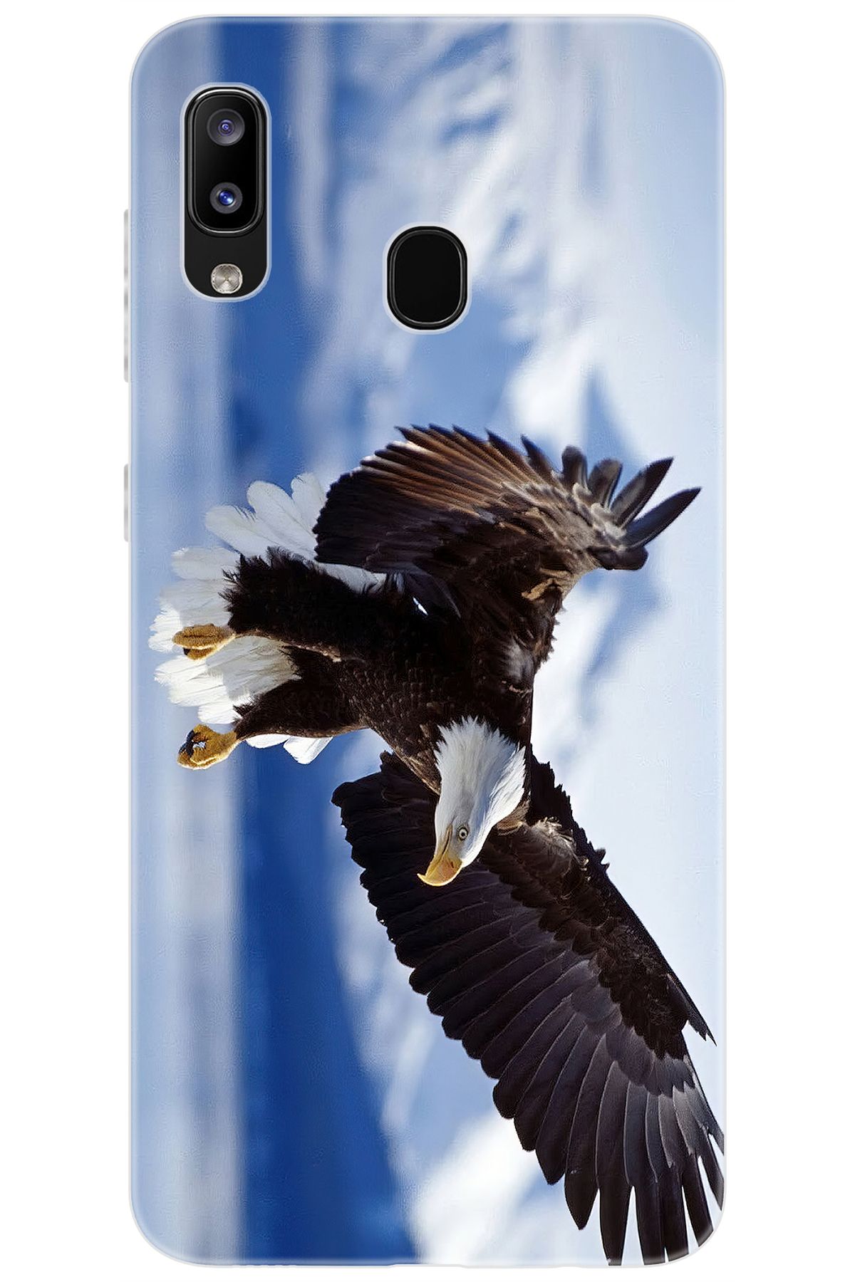 Ceppare Samsung Galaxy M10S (SM-M107F) Uyumlu Kılıf Desen Baskılı Silikon Kartal STK:183 CP-If562Ek