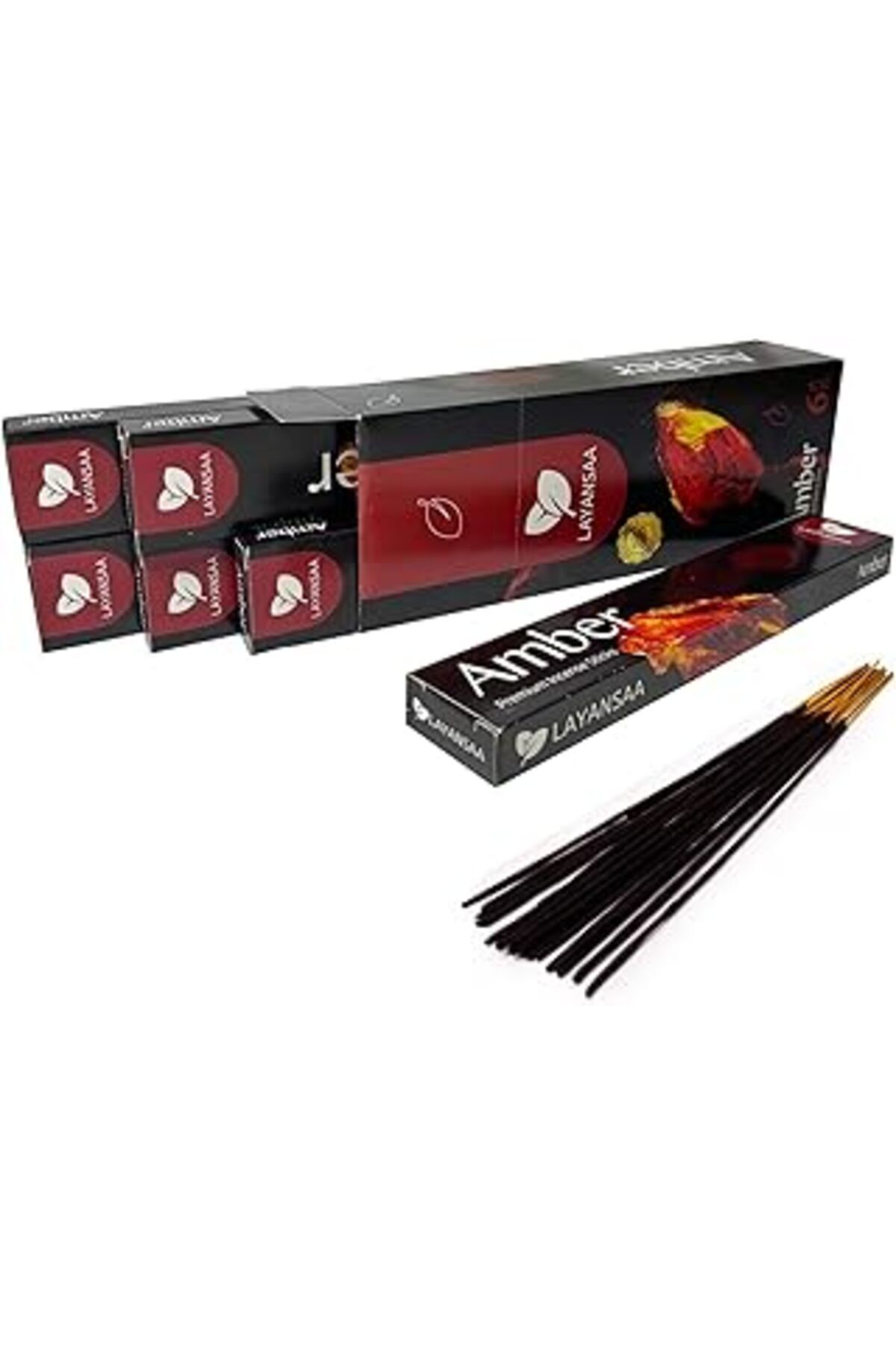 Mu Art Ahşap Layansaa Amber Kokulu Özel Aroma Kokusu Agarbatti Arınma 20 Adet 1 Paket Çubuk Tütsü