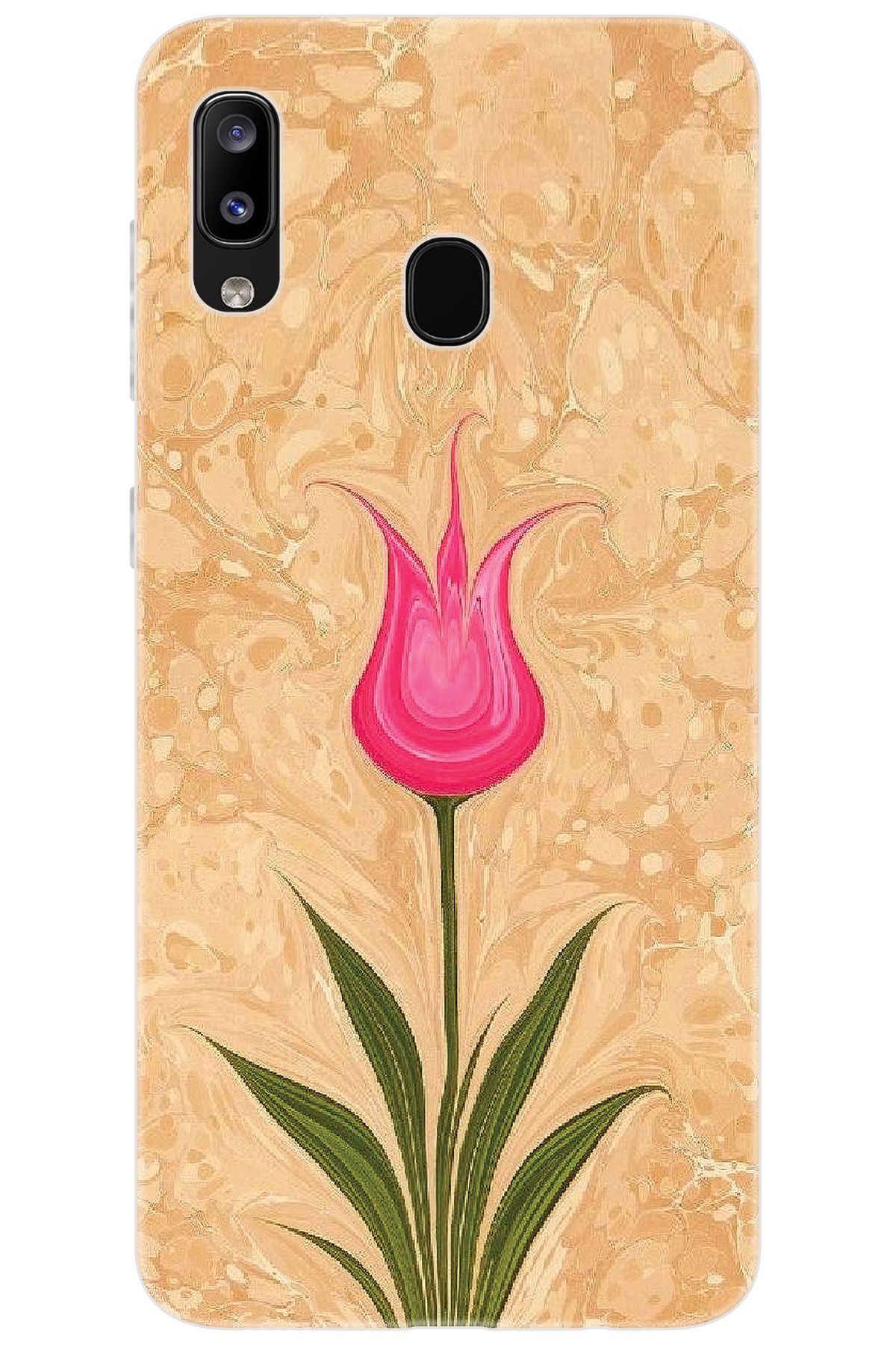 Ceppare Samsung Galaxy M10S (SM-M107F) Uyumlu Kılıf Desen Baskılı Silikon Lale Tasarım STK:544 CP-RAQzC9X