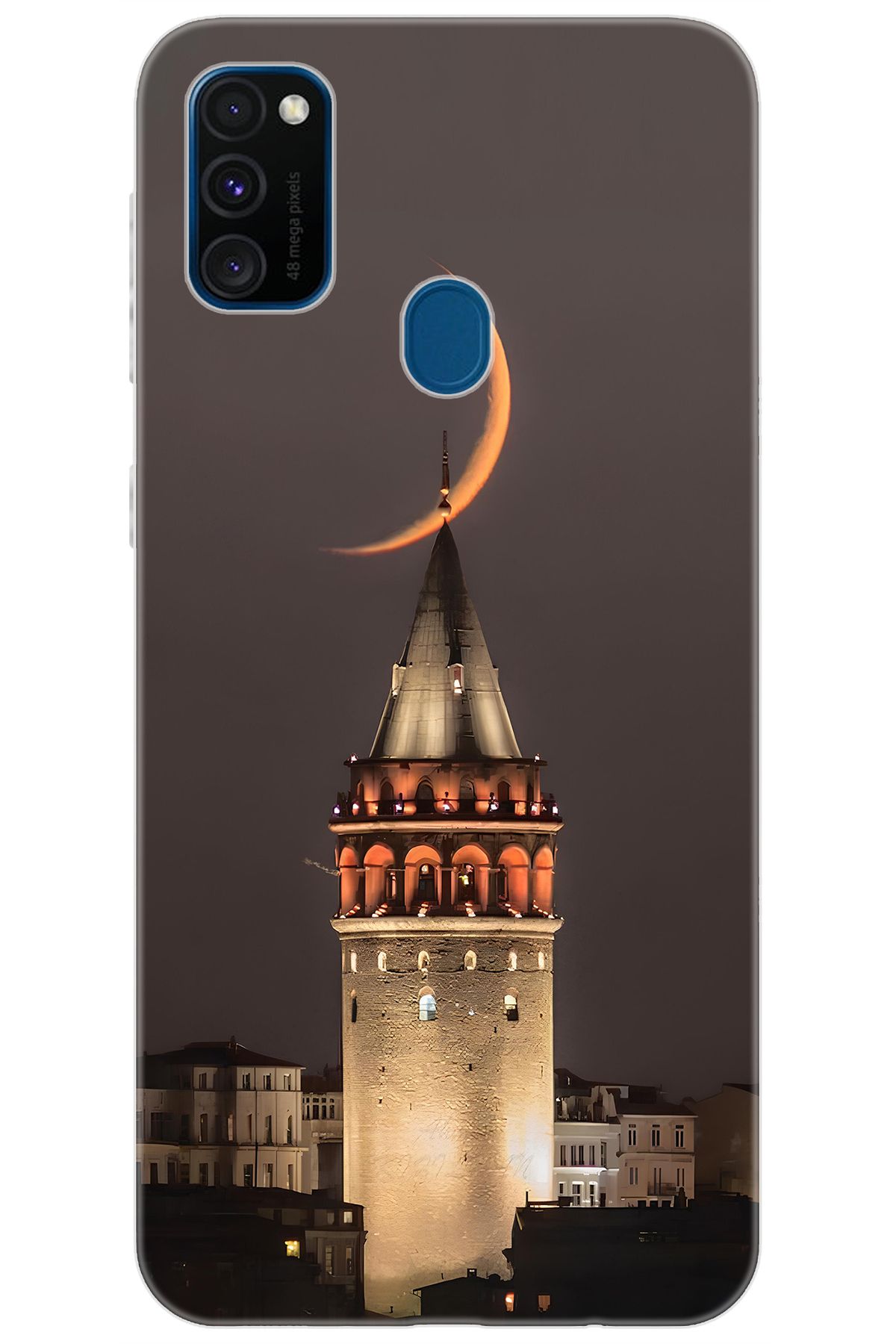 Ceppare Samsung Galaxy M30S (SM-M307F) Uyumlu Kılıf Desen Baskılı Silikon Galata Kulesi STK:673 CP-ROc2UAm